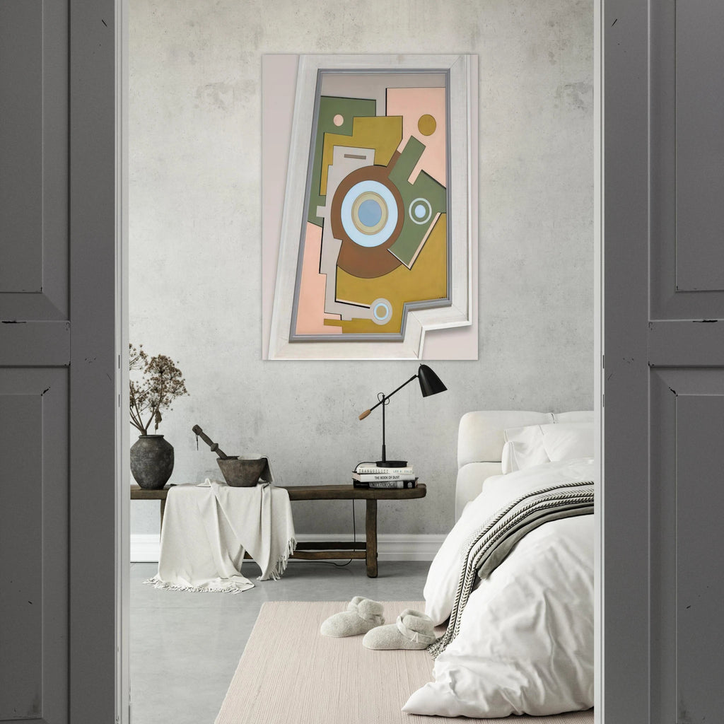 Blue Circle - 1947 - Carmelo Arden Quin Art Print - A0 (84.1 x 118.9  cm) / 33.1 × 46.8 inches | Carmelo Arden Quin Poster | Carmelo Arden Quin Prints