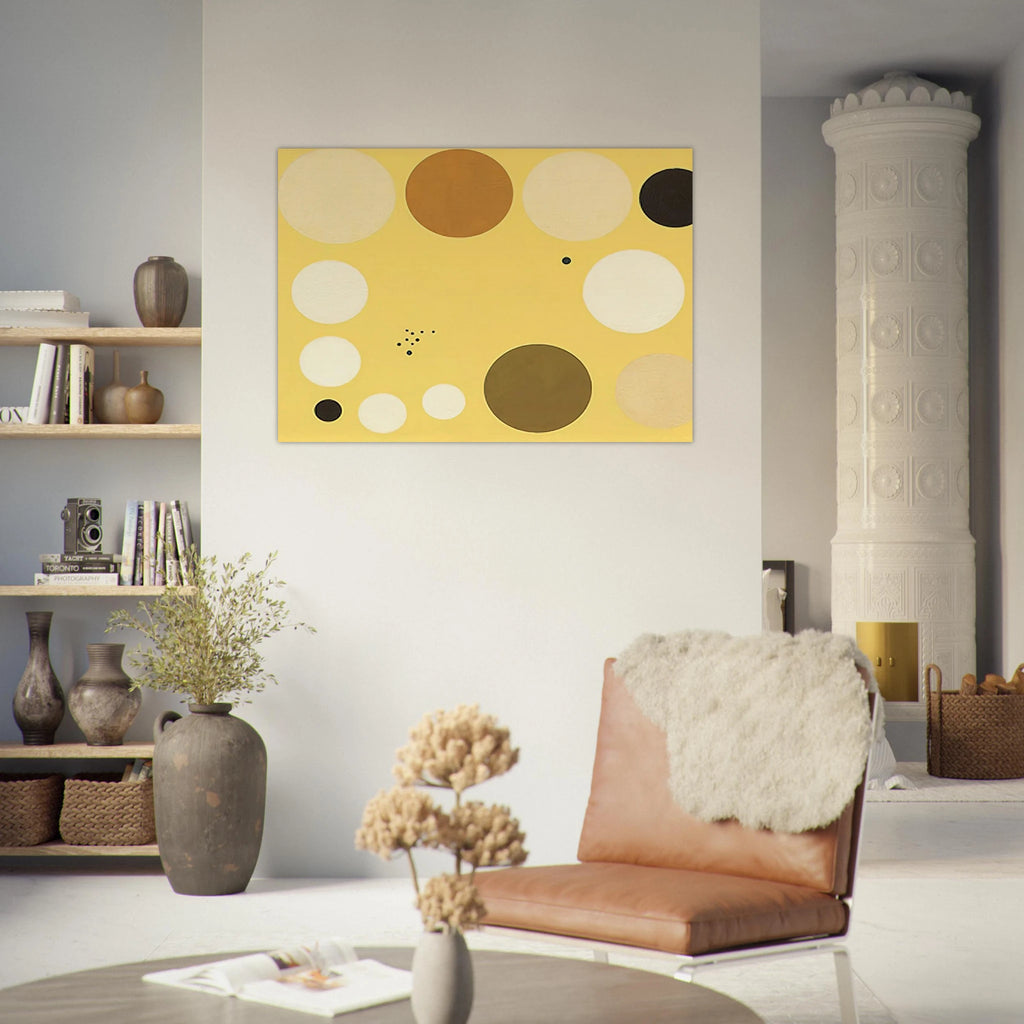 Carta celeste en amarillo n° 1 - 1953 1 - Lolo Soldevilla Art Print - A0 (84.1 x 118.9  cm) / 33.1 × 46.8 inches | Lolo Soldevilla Poster | Lolo Soldevilla Prints