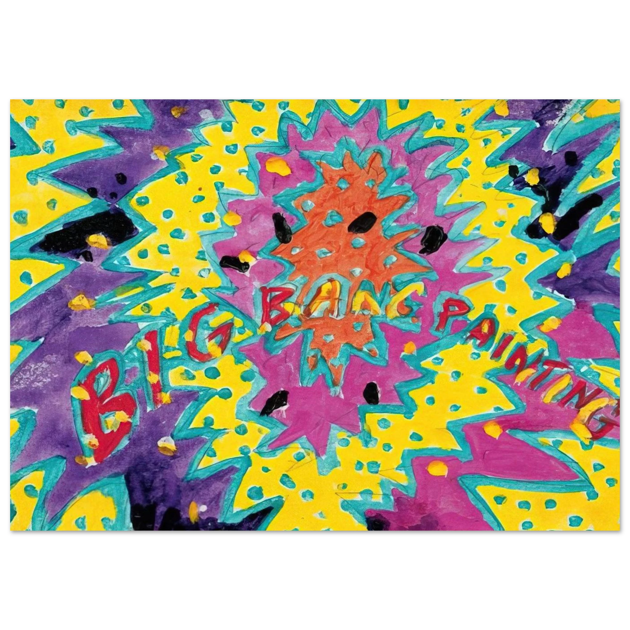 Big Bang Painting - 1988 - Paul Thek Art Print - A0 (84.1 x 118.9  cm) / 33.1 × 46.8 inches | Paul Thek Poster | Paul Thek Prints