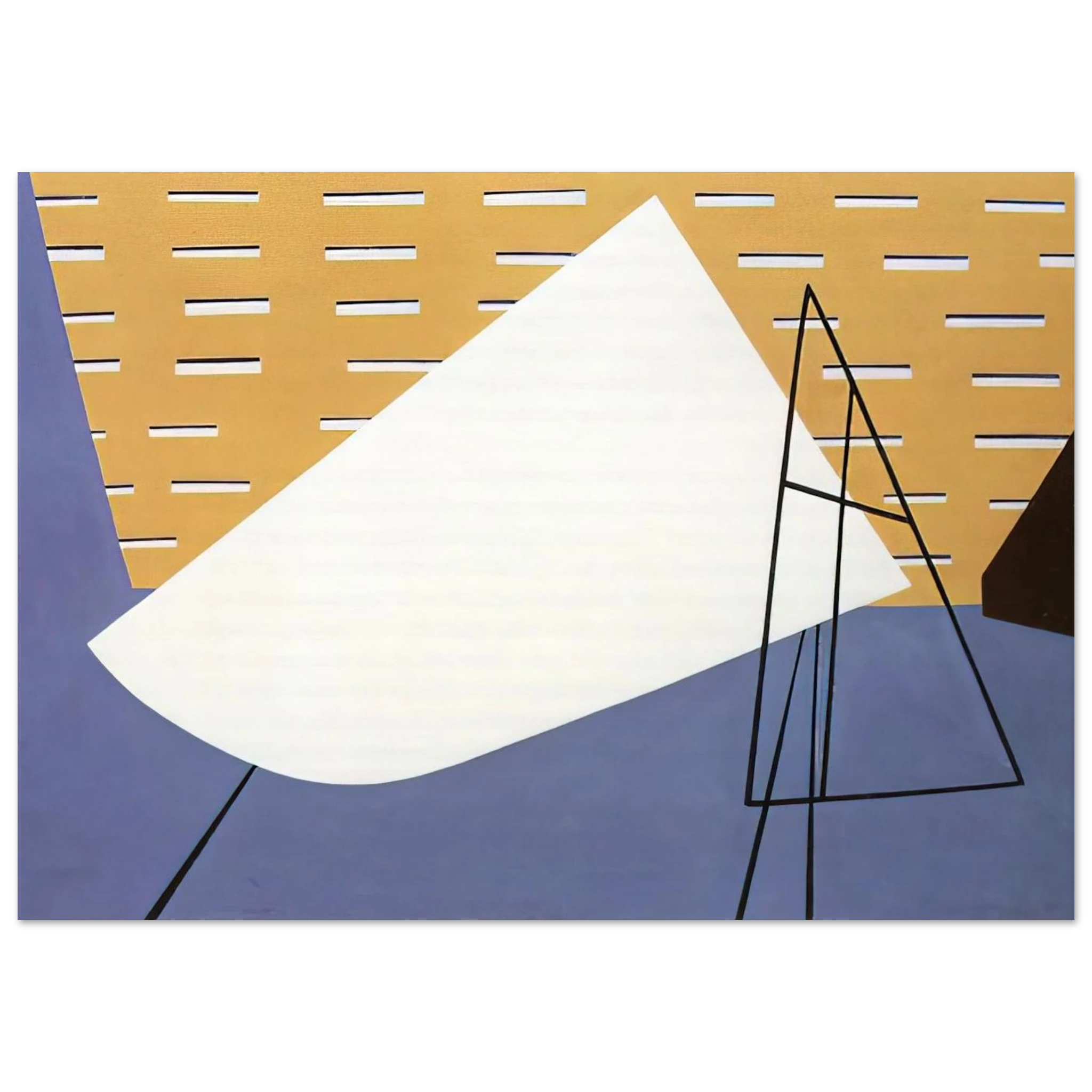 Aircraft Plant - 1945 - Ralston Crawford Art Print - A0 (84.1 x 118.9  cm) / 33.1 × 46.8 inches | Ralston Crawford Poster | Ralston Crawford Prints