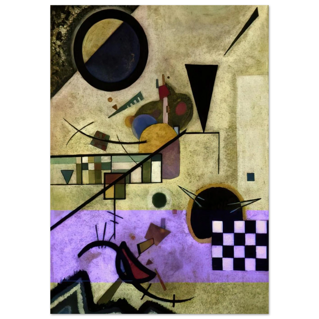 CONTRASTING SOUNDS 1924 - Wassily Kandinsky Art Print - A0 (84.1 x 118.9  cm) / 33.1 × 46.8 inches | Wassily Kandinsky Poster | Wassily Kandinsky Prints