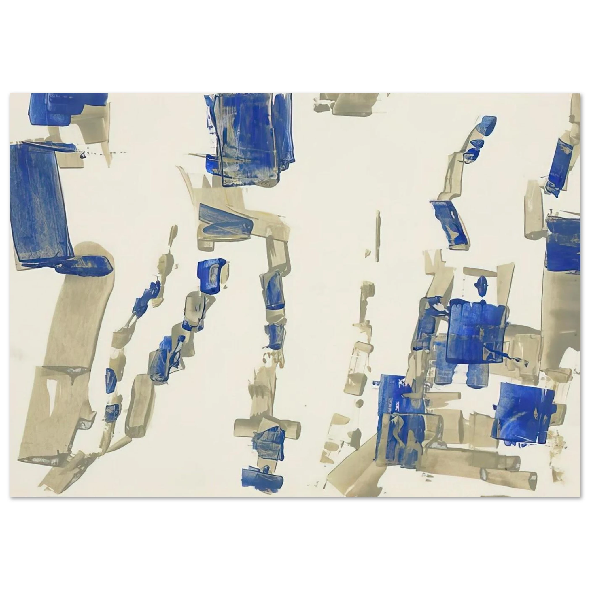 Bretagne - 1960 - Charlotte Posenenske Art Print - A0 (84.1 x 118.9  cm) / 33.1 × 46.8 inches | Charlotte Posenenske Poster | Charlotte Posenenske Prints