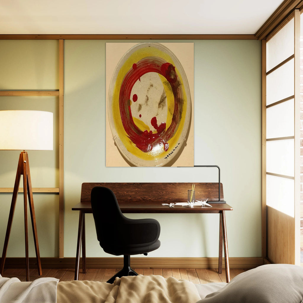 Circle - 1963 - Jiro Yoshihara Art Print - A0 (84.1 x 118.9  cm) / 33.1 × 46.8 inches | Jiro Yoshihara Poster | Jiro Yoshihara Prints