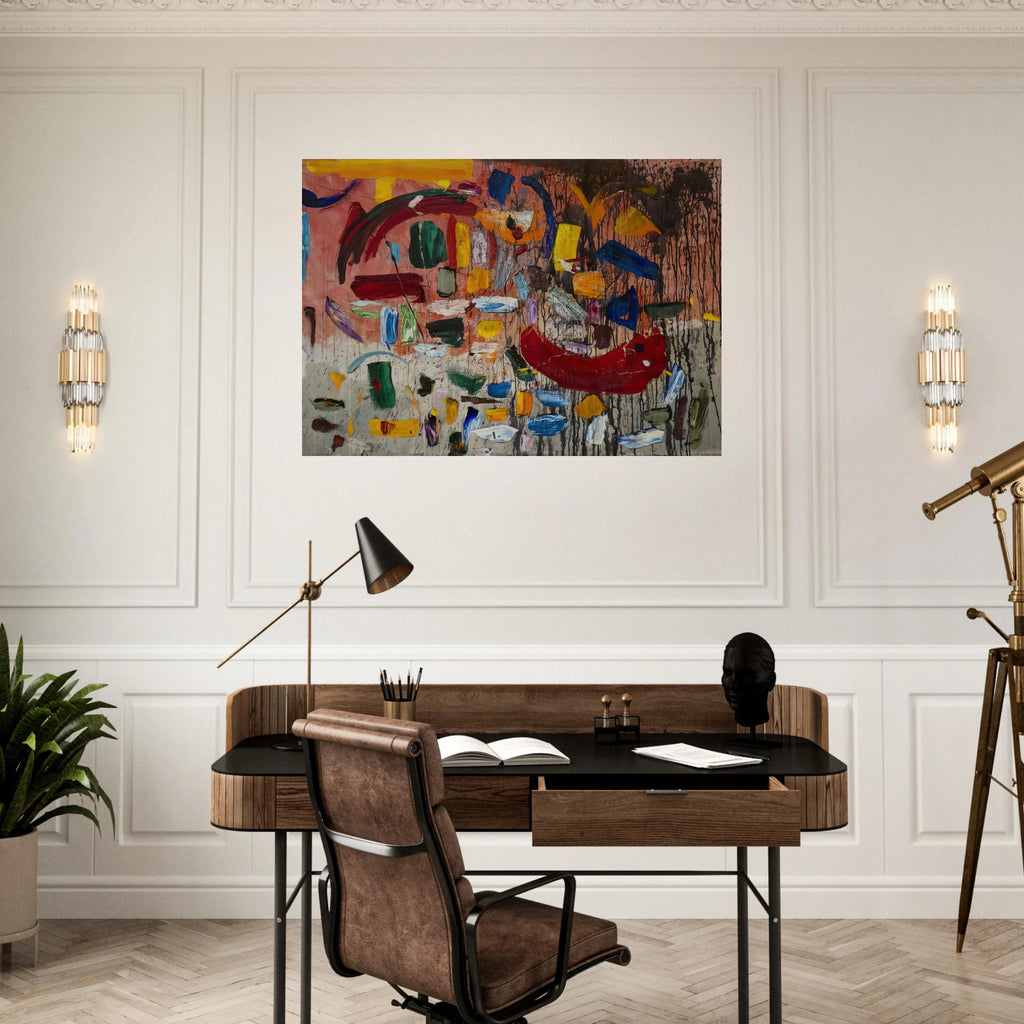 ABSTRACT 1957 - Taro Yamamoto Art Print - A0 (84.1 x 118.9  cm) / 33.1 × 46.8 inches | Taro Yamamoto Poster | Taro Yamamoto Prints