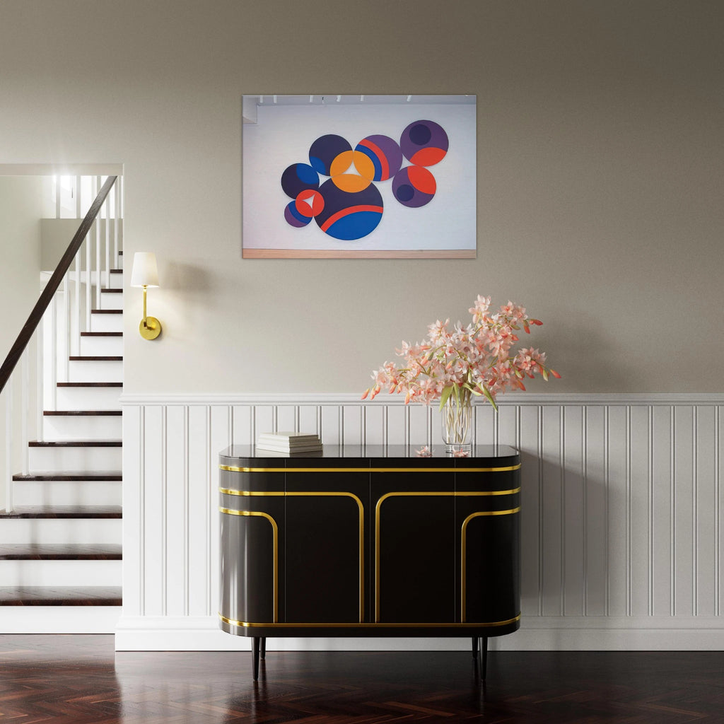 Constellation Twelve Circles - 1969 - Leon Polk Smith Canvas - 70x100 cm / 28x40 inches | Leon Polk Smith Wrapped Canvas | Leon Polk Smith Wall Art