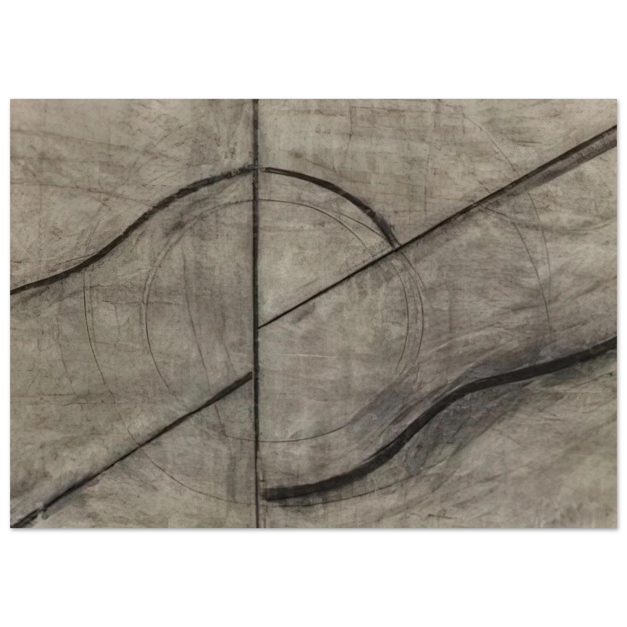 Drawing Based Upon the Breath - Allan Kaprow Art Print - A0 (84.1 x 118.9  cm) / 33.1 × 46.8 inches | Allan Kaprow Poster | Allan Kaprow Prints