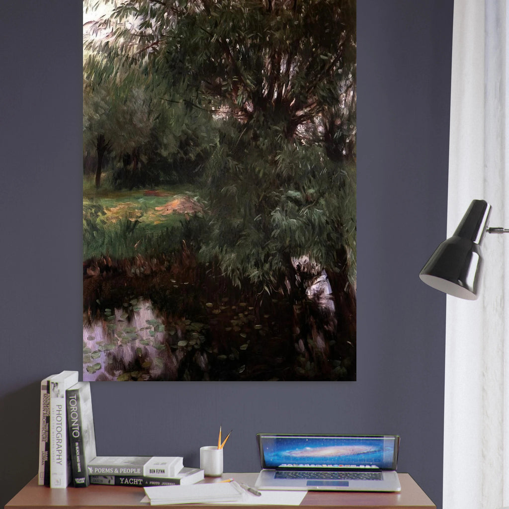 A Backwater at Wargrave - John Singer Sargent Art Print - A0 (84.1 x 118.9  cm) / 33.1 × 46.8 inches | John Singer Sargent Poster | John Singer Sargent Prints