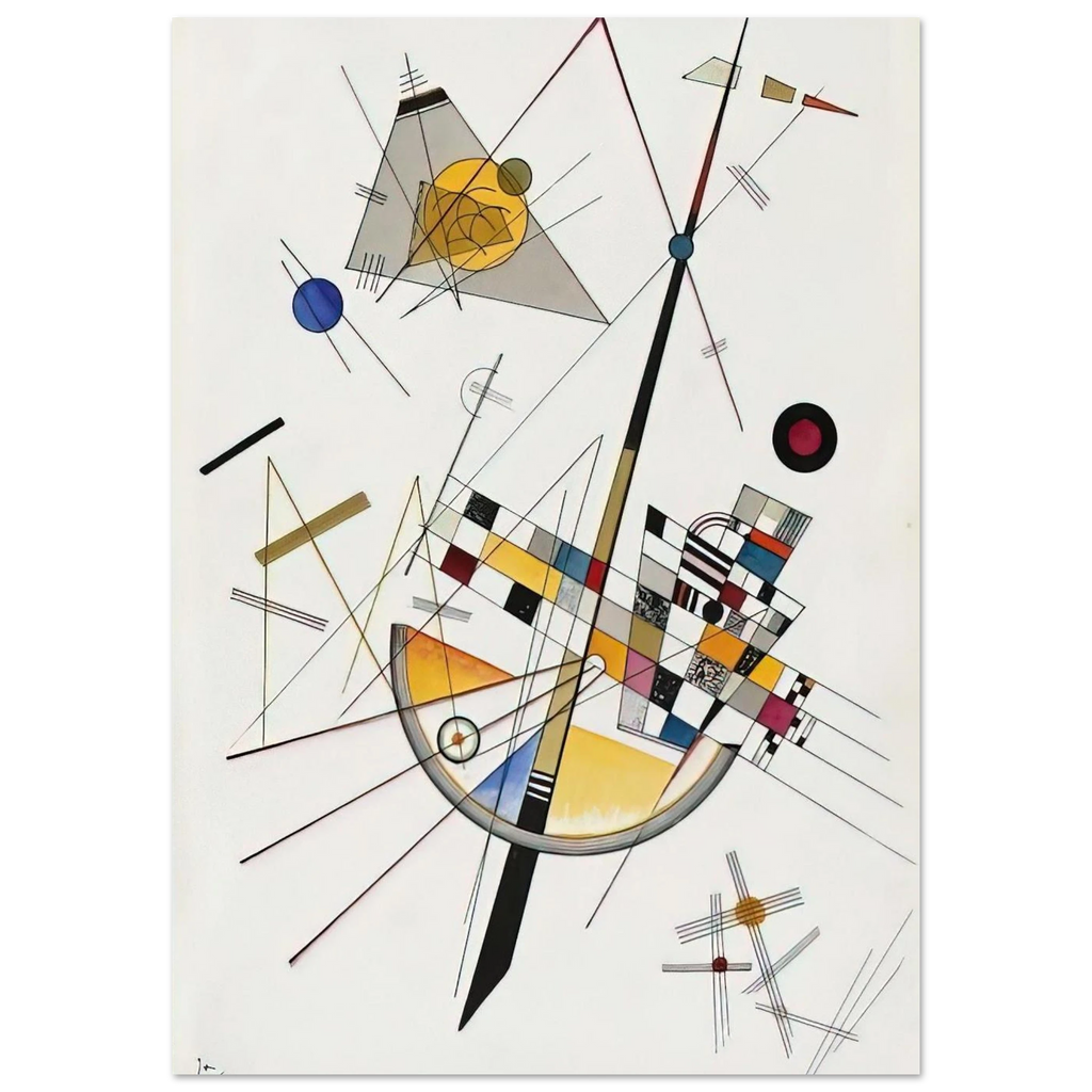 DELICATE TENSION NO 85 1923 - Wassily Kandinsky Art Print - A0 (84.1 x 118.9  cm) / 33.1 × 46.8 inches | Wassily Kandinsky Poster | Wassily Kandinsky Prints
