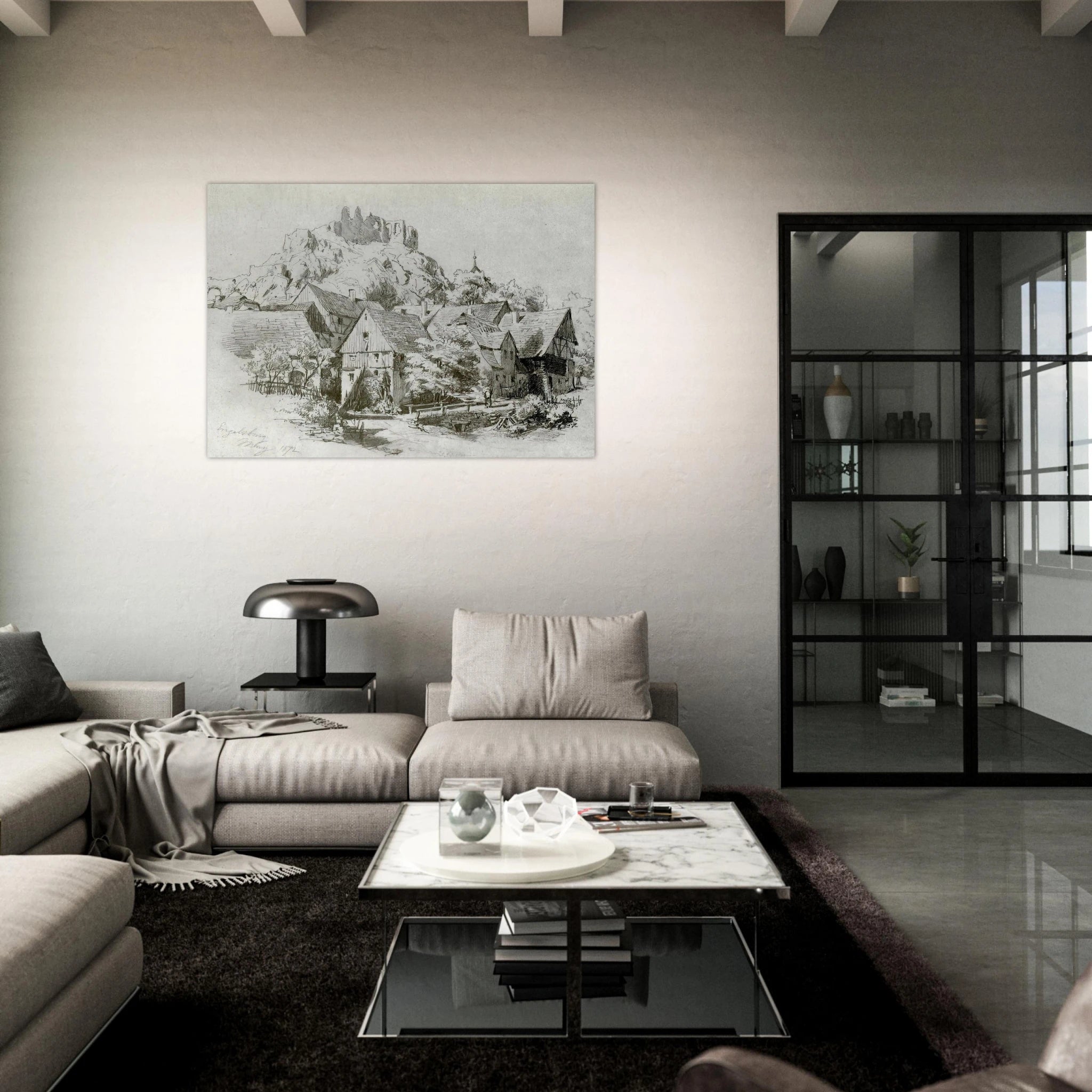 Engelsburg - John Singer Sargent Art Print - A0 (84.1 x 118.9  cm) / 33.1 × 46.8 inches | John Singer Sargent Poster | John Singer Sargent Prints