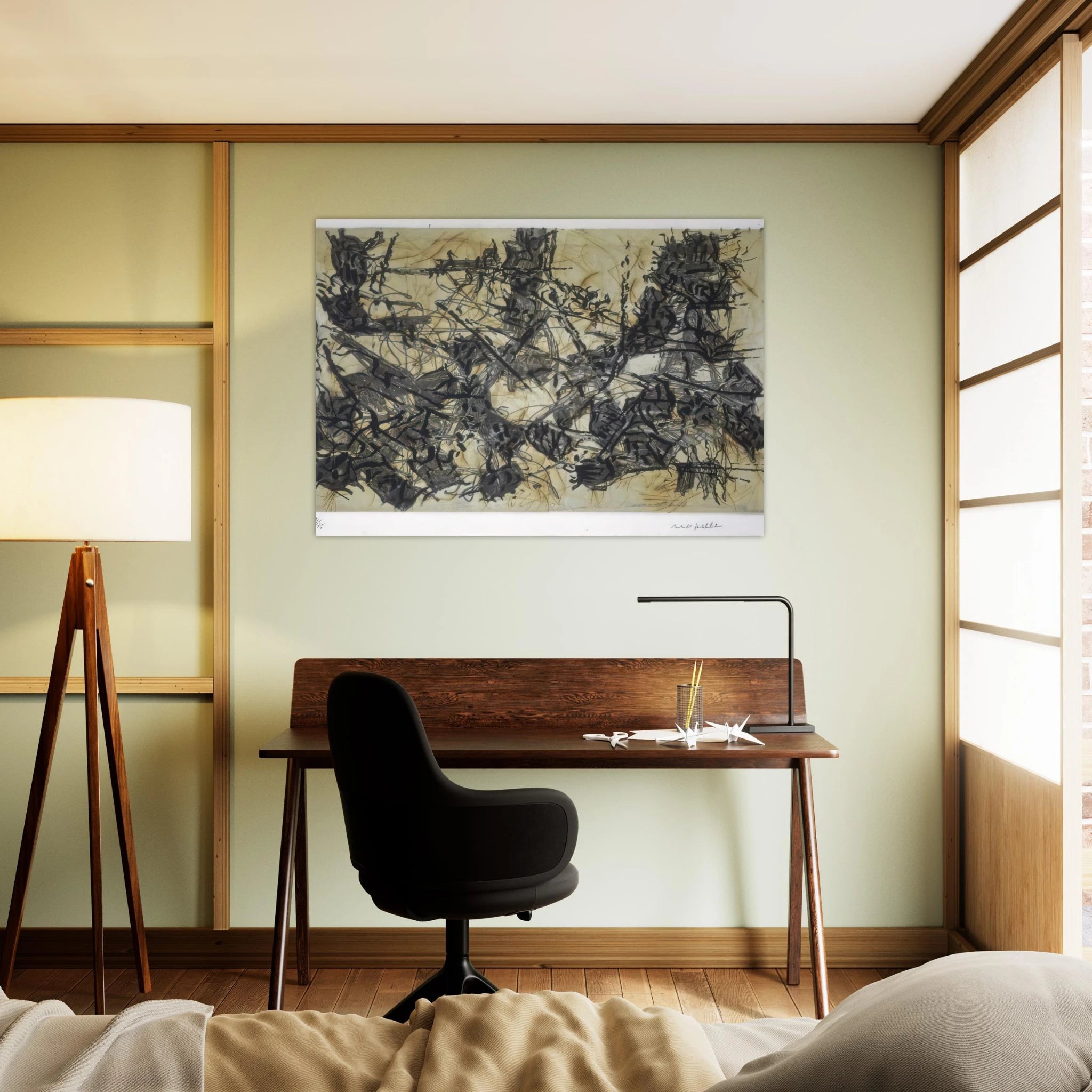 Constructions chimériques - Jean-Paul Riopelle Art Print - A0 (84.1 x 118.9  cm) / 33.1 × 46.8 inches | Jean-Paul Riopelle Poster | Jean-Paul Riopelle Prints