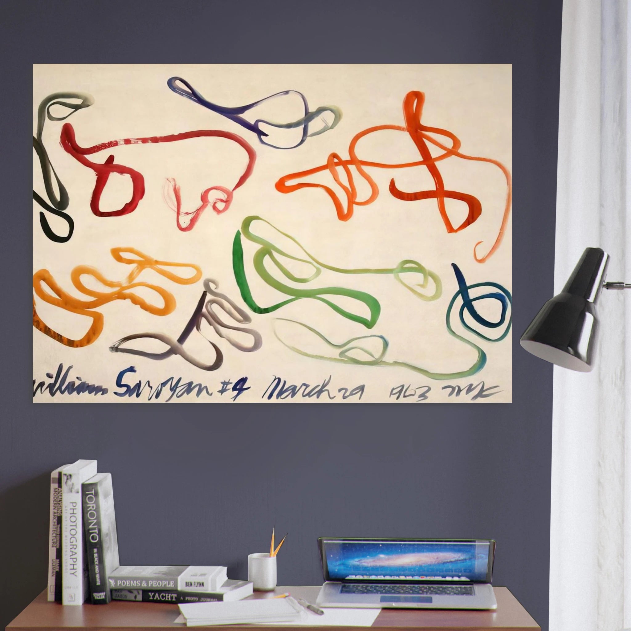 # 9 - 1963 - William Saroyan Art Print - A0 (84.1 x 118.9  cm) / 33.1 × 46.8 inches | William Saroyan Poster | William Saroyan Prints