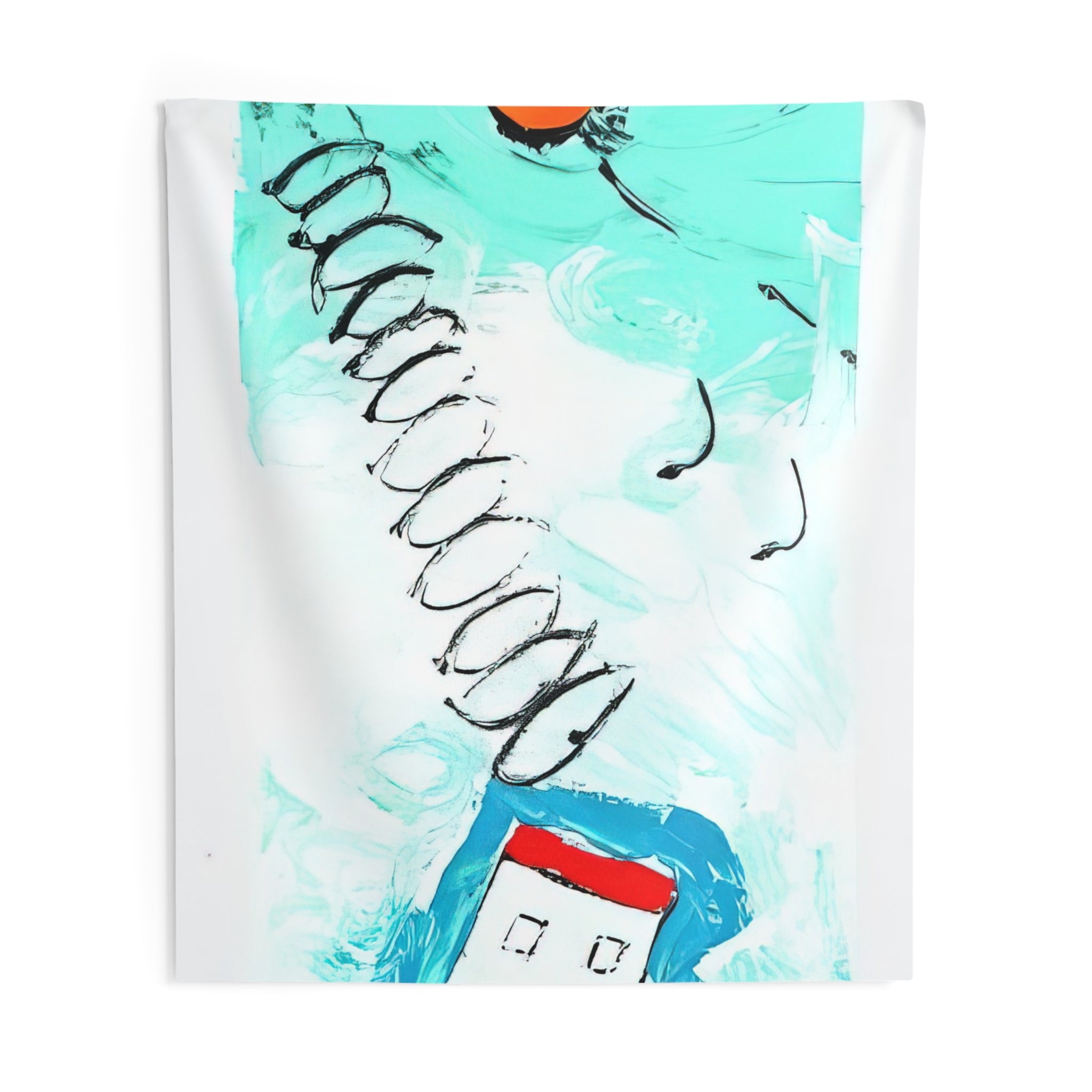 Untitled - 1990 By Mario Schifano Tapestry | Mario Schifano Large Tapestry Art