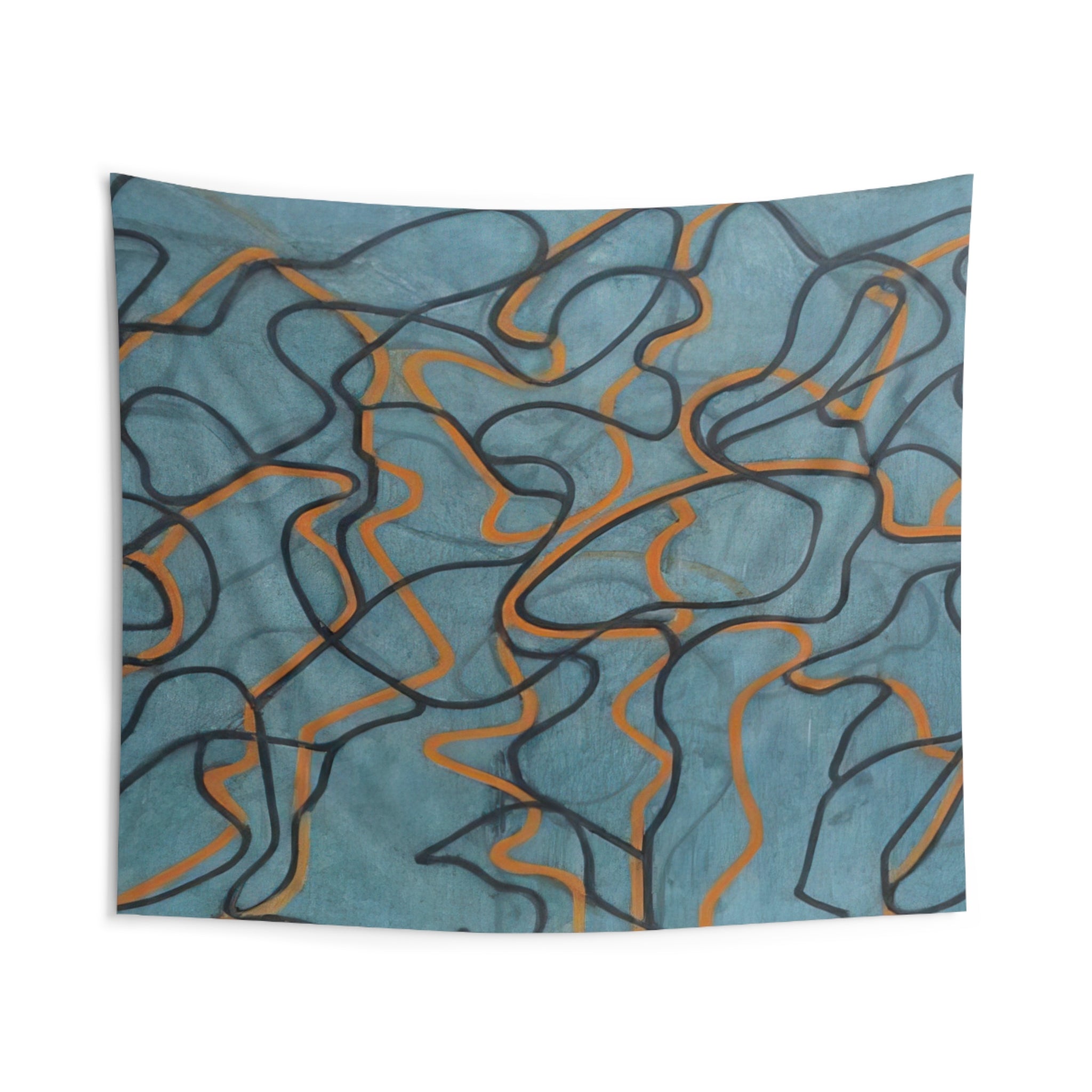 Letter About Rocks #3, Blue Ground - 2010 By Brice Marden Tapestry | Brice Marden Large Tapestry Art
