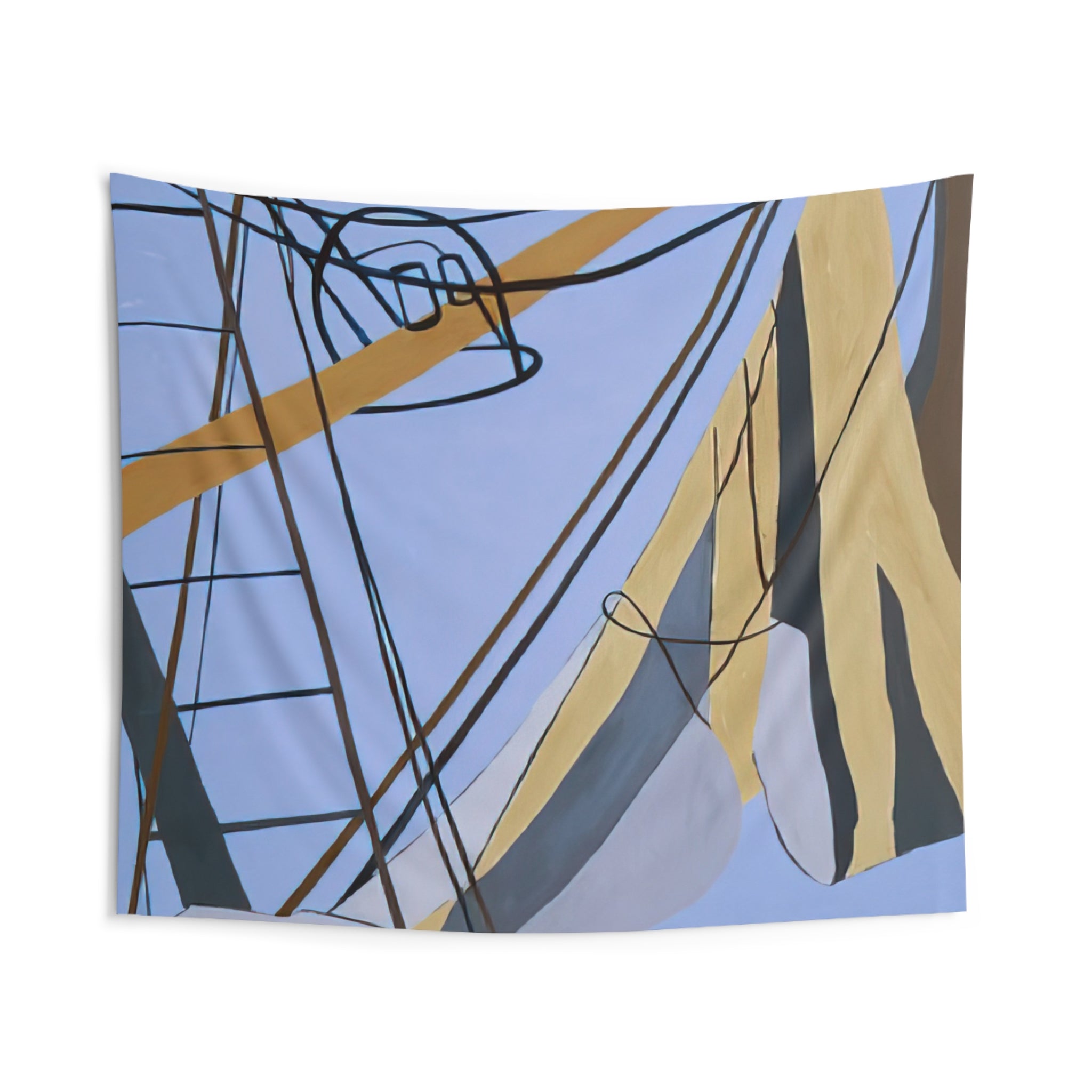 Corpus Christi - 1975 By Ralston Crawford Tapestry | Ralston Crawford Large Tapestry Art