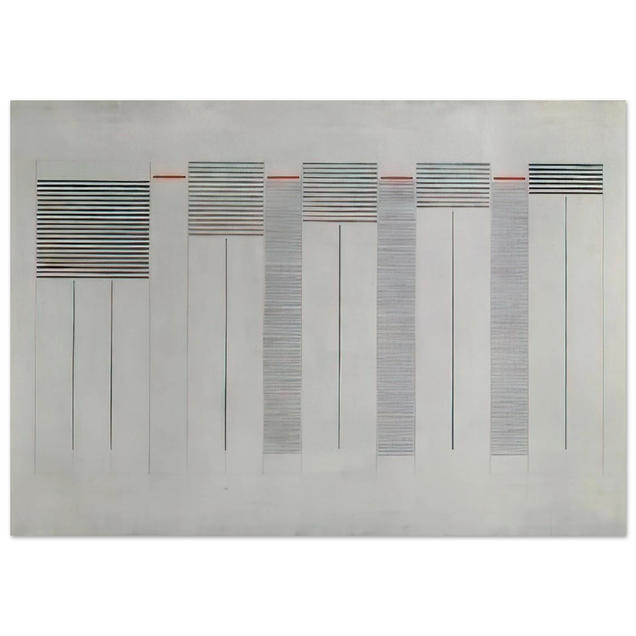 Acrilico n. 12 - 1976 - Bice Lazzari Art Print - A0 (84.1 x 118.9  cm) / 33.1 × 46.8 inches | Bice Lazzari Poster | Bice Lazzari Prints