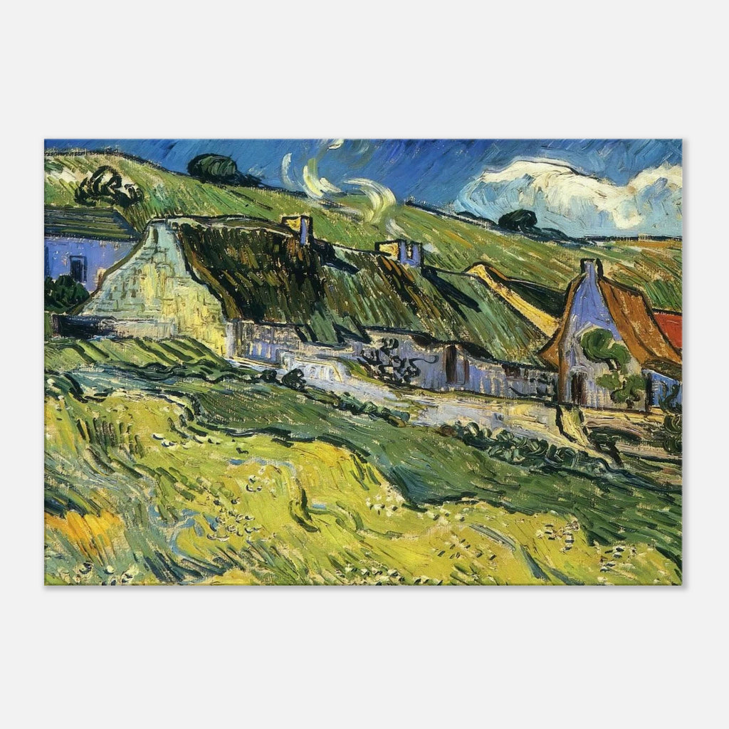 A Group of Cottages - Vincent van Gogh Canvas - 70x100 cm / 28x40 inches | Vincent van Gogh Wrapped Canvas | Vincent van Gogh Wall Art