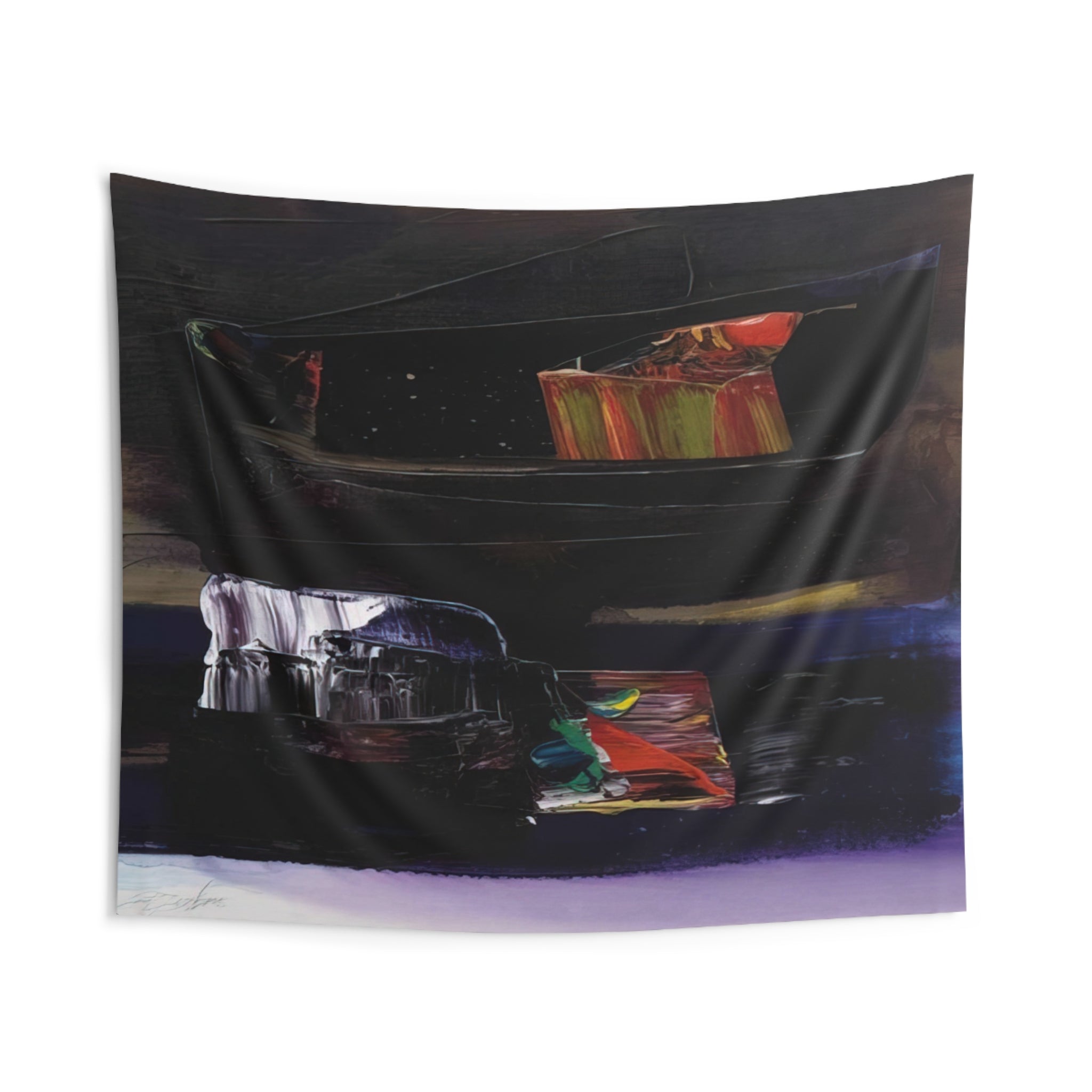 Phenomena Tibetan Clay Offering - 1990 By Paul Jenkins Tapestry | Paul Jenkins Large Tapestry Art