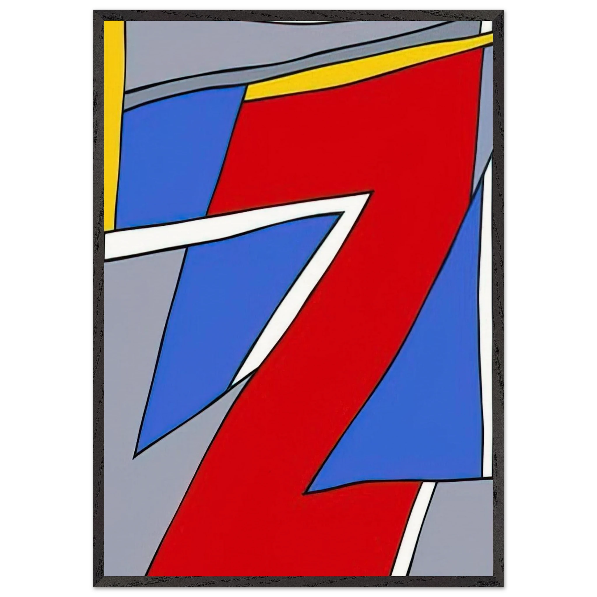 Ancient Image - 1984 - Nicholas Krushenick Framed Art Print - 70x100 cm / 28x40 inches | Nicholas Krushenick Framed Poster | Nicholas Krushenick Framed prints