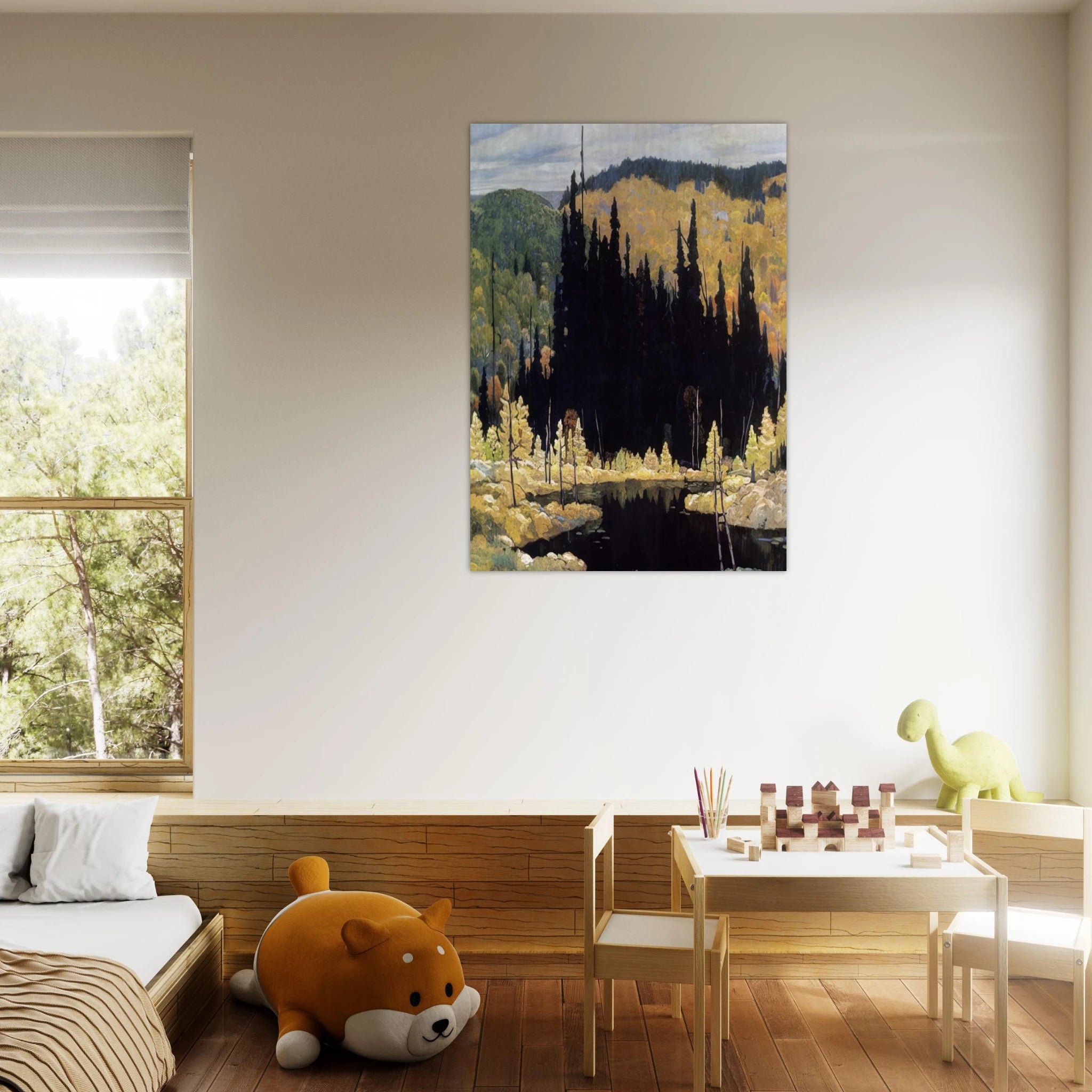 Autumn, Algoma - Art Nouveau Modern - Frank Johnston Art Print - A0 (84.1 x 118.9  cm) / 33.1 × 46.8 inches | Frank Johnston Poster | Frank Johnston Prints