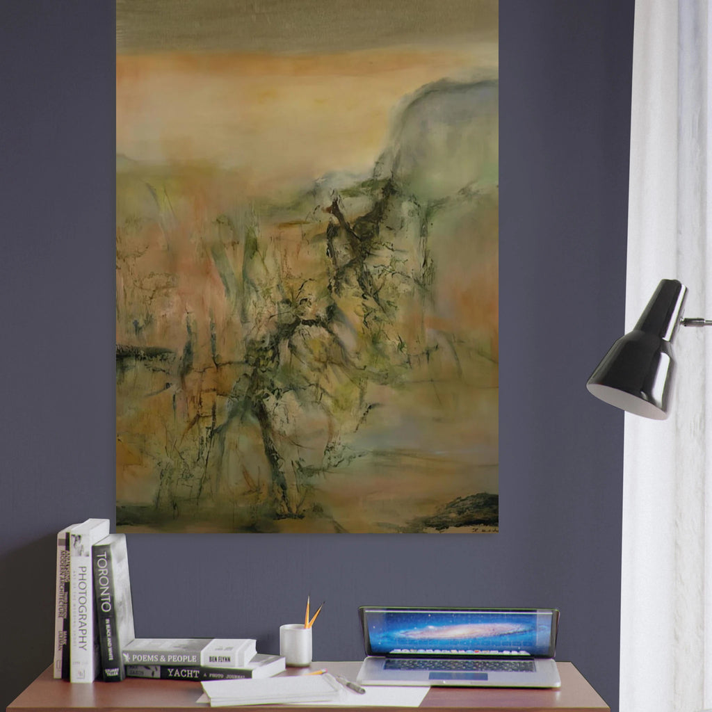 12 12 2000 2000 - Zao Wou-Ki Art Print - A0 (84.1 x 118.9  cm) / 33.1 × 46.8 inches | Zao Wou-Ki Poster | Zao Wou-Ki Prints