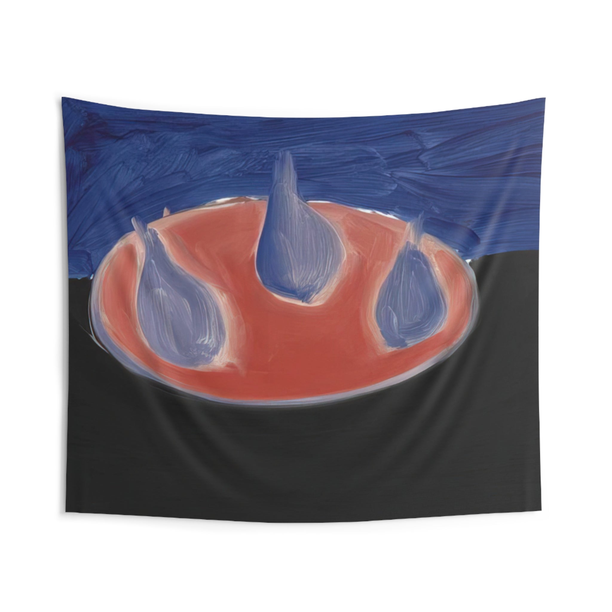 Poires sur une assiette rose - 1954 By Nicolas de Stael Tapestry | Nicolas de Stael Large Tapestry Art