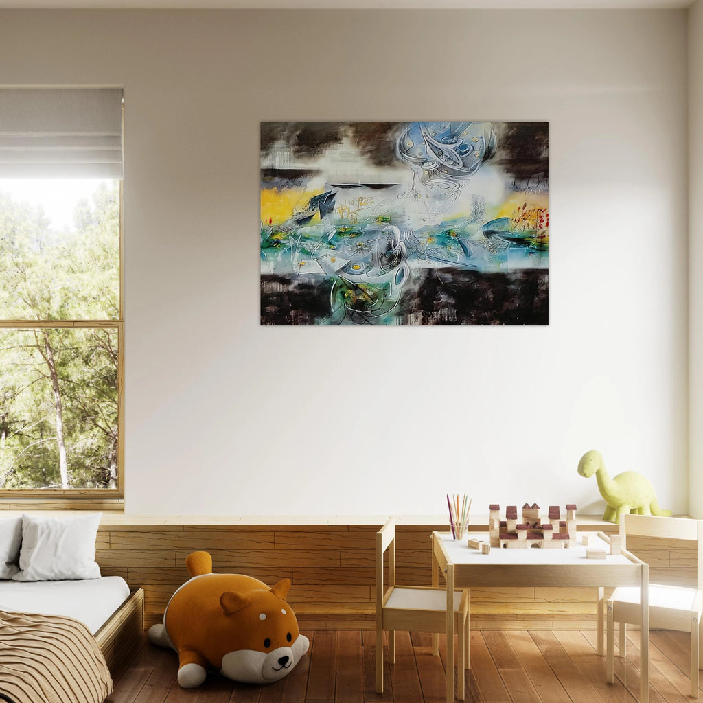 ABRIR EL CUBO Y ENCONTRAR LA VIDA - Roberto Matta Art Print - A0 (84.1 x 118.9  cm) / 33.1 × 46.8 inches | Roberto Matta Poster | Roberto Matta Prints