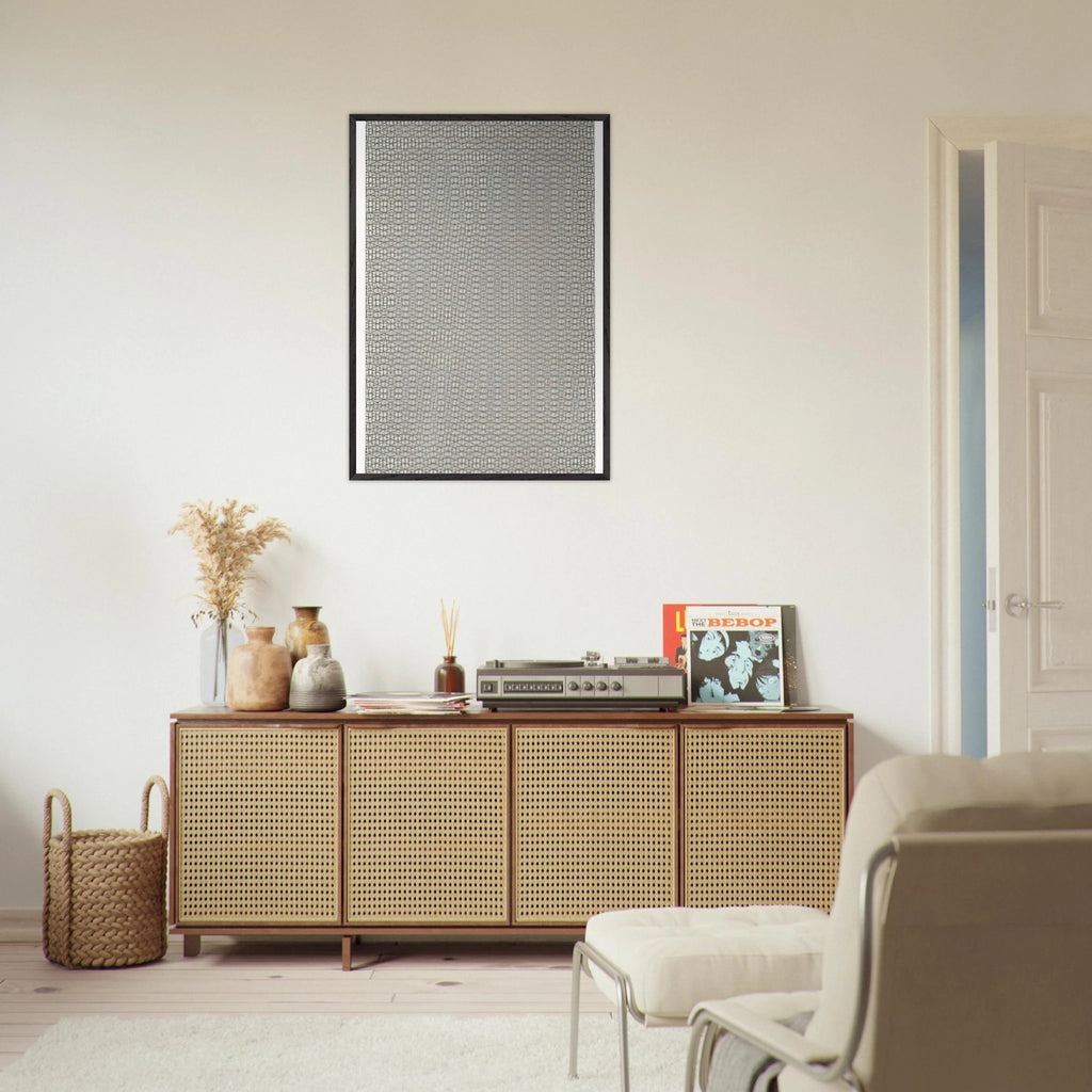 3 grillages superposés 0°, 15°, -15° - 1959 - Francois Morellet Framed Art Print - 70x100 cm / 28x40 inches | Francois Morellet Framed Poster | Francois Morellet Framed prints