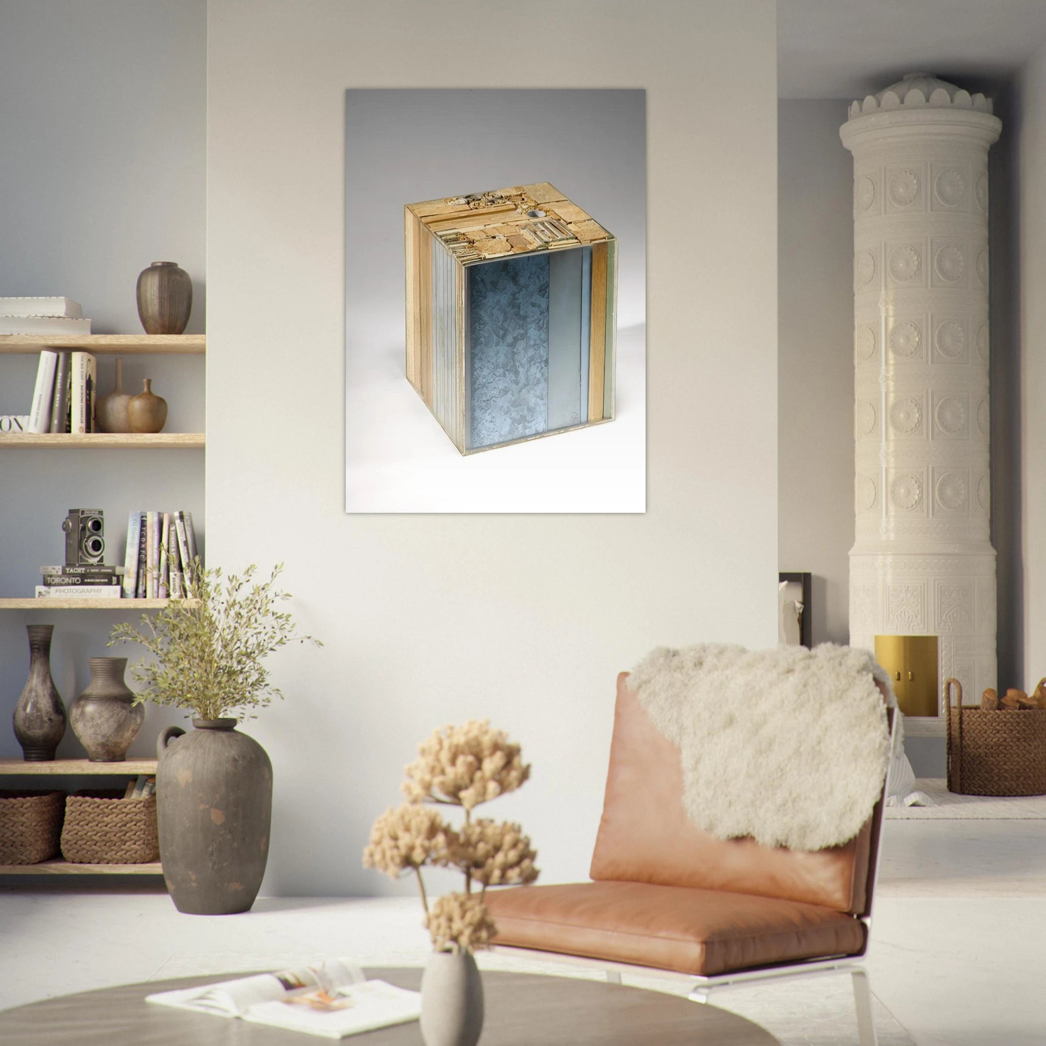 CUBO 1968 - Alighiero Boetti Art Print - A0 (84.1 x 118.9  cm) / 33.1 × 46.8 inches | Alighiero Boetti Poster | Alighiero Boetti Prints