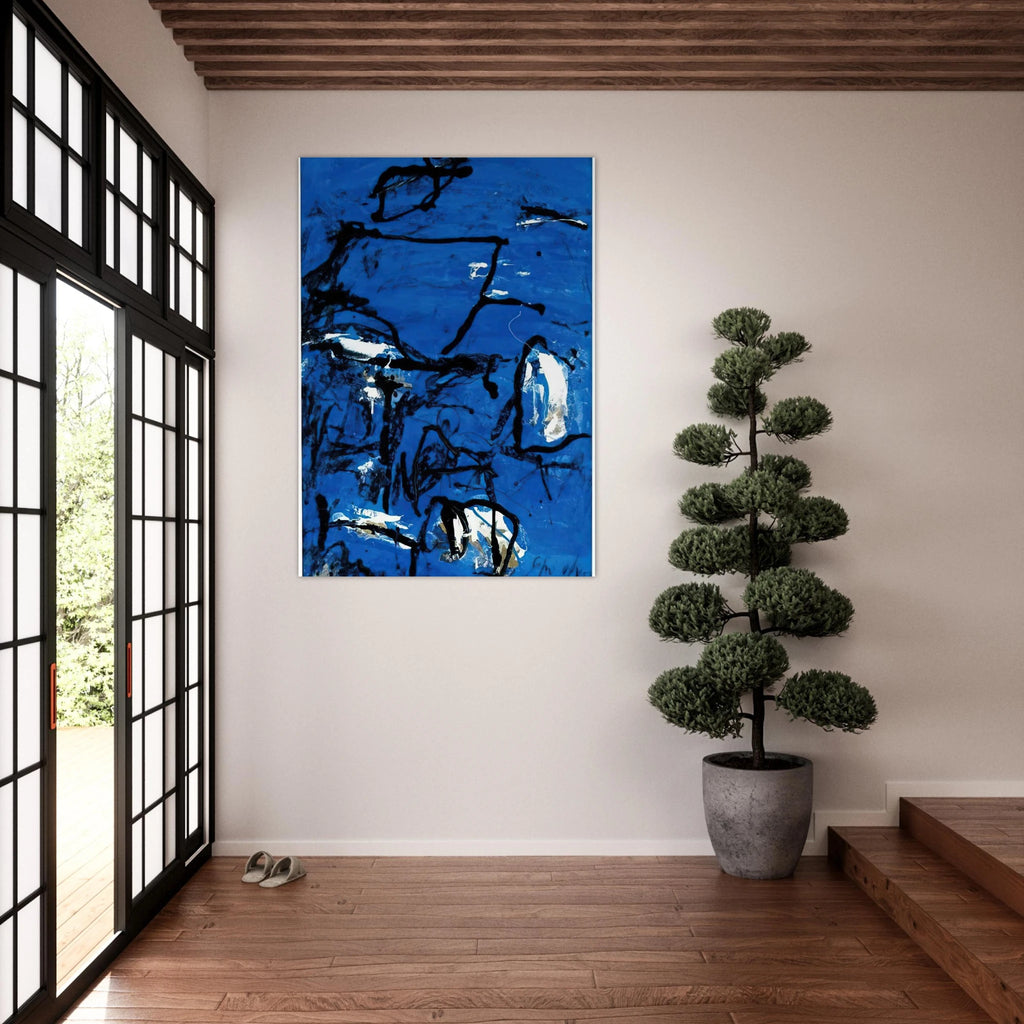 Cuma - Tachisme - Emil Schumacher Art Print - A0 (84.1 x 118.9  cm) / 33.1 × 46.8 inches | Emil Schumacher Poster | Emil Schumacher Prints