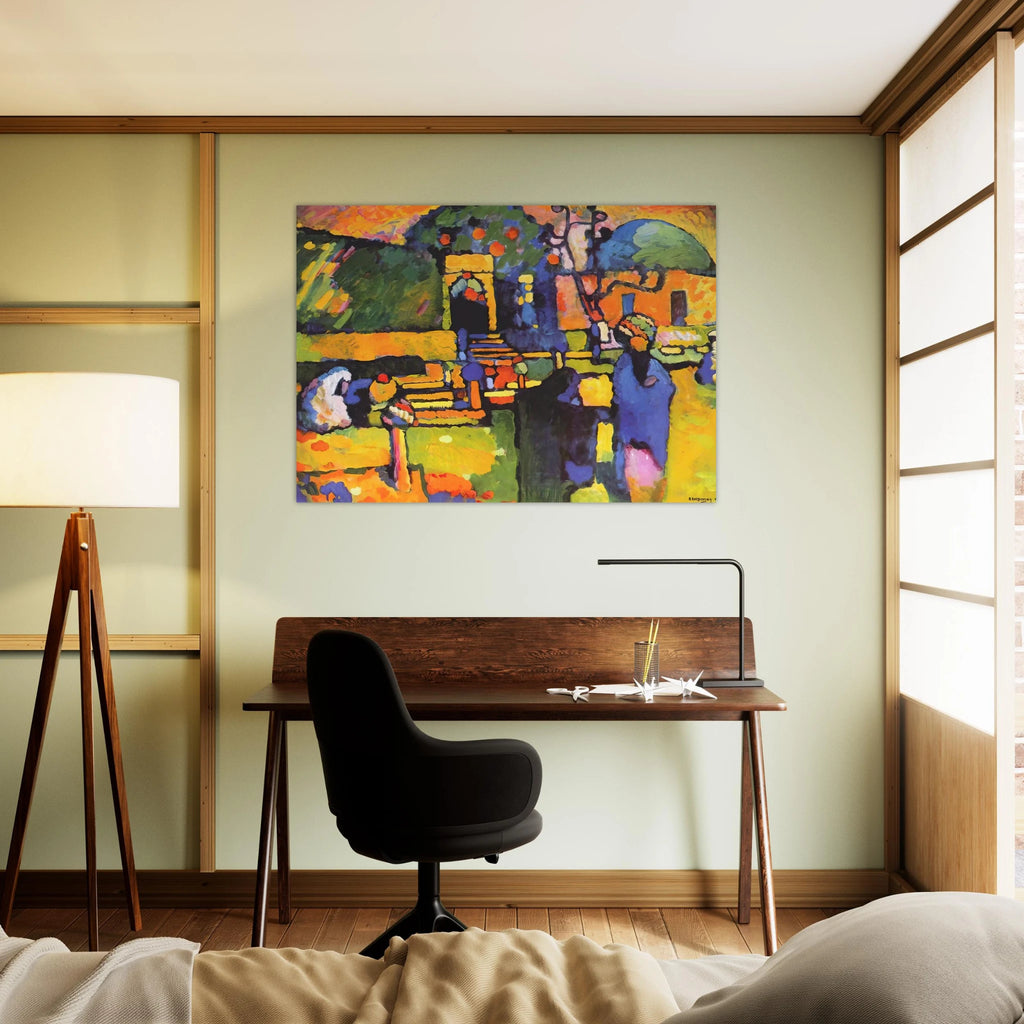 ARABS I CEMETERY 1909 - Wassily Kandinsky Art Print - A0 (84.1 x 118.9  cm) / 33.1 × 46.8 inches | Wassily Kandinsky Poster | Wassily Kandinsky Prints