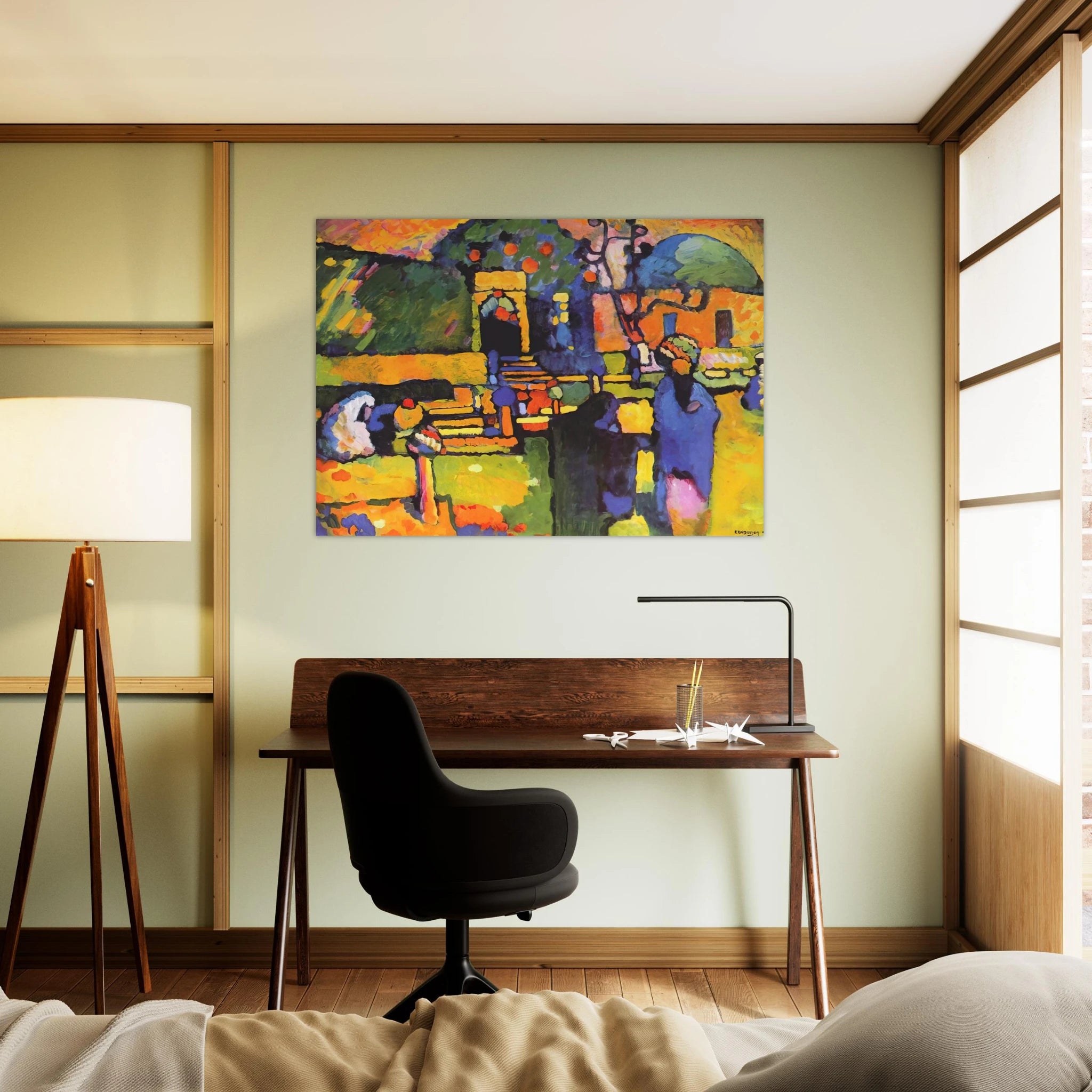 ARABS I CEMETERY 1909 - Wassily Kandinsky Art Print - A0 (84.1 x 118.9  cm) / 33.1 × 46.8 inches | Wassily Kandinsky Poster | Wassily Kandinsky Prints