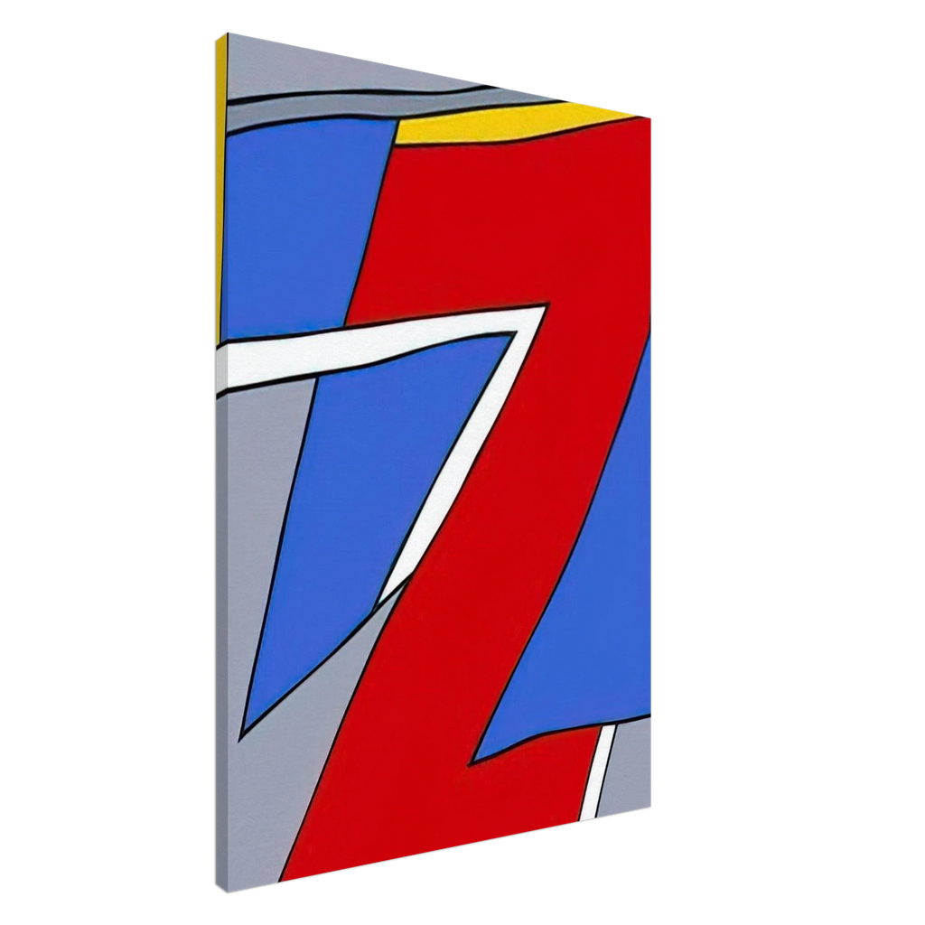 Ancient Image - 1984 - Nicholas Krushenick Canvas - 70x100 cm / 28x40 inches | Nicholas Krushenick Wrapped Canvas | Nicholas Krushenick Wall Art