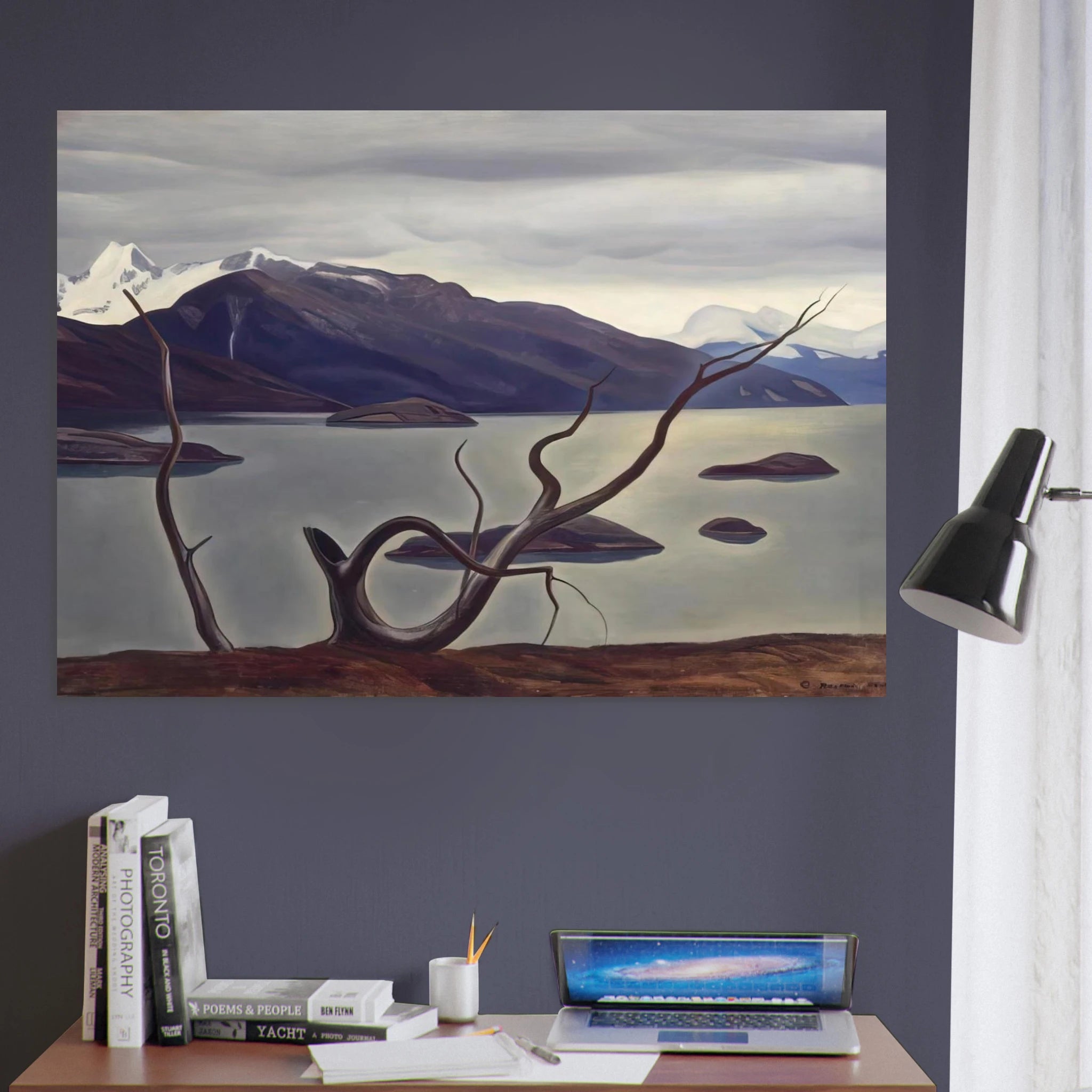 Admiralty Sound, Tierra Del Fuego - Rockwell Kent Art Print - A0 (84.1 x 118.9  cm) / 33.1 × 46.8 inches | Rockwell Kent Poster | Rockwell Kent Prints