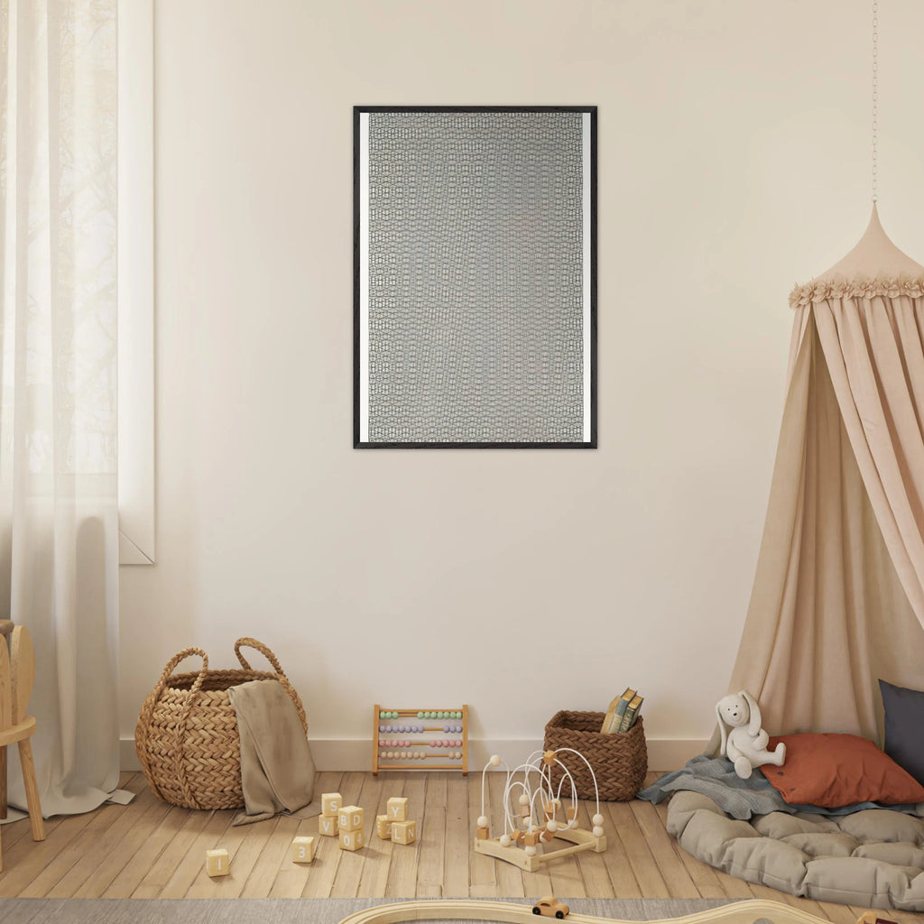 3 grillages superposés 0°, 15°, -15° - 1959 - Francois Morellet Framed Art Print - 70x100 cm / 28x40 inches | Francois Morellet Framed Poster | Francois Morellet Framed prints