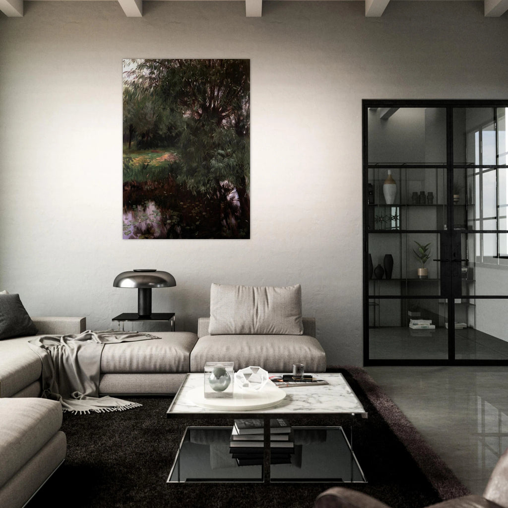 A Backwater at Wargrave - John Singer Sargent Art Print - A0 (84.1 x 118.9  cm) / 33.1 × 46.8 inches | John Singer Sargent Poster | John Singer Sargent Prints