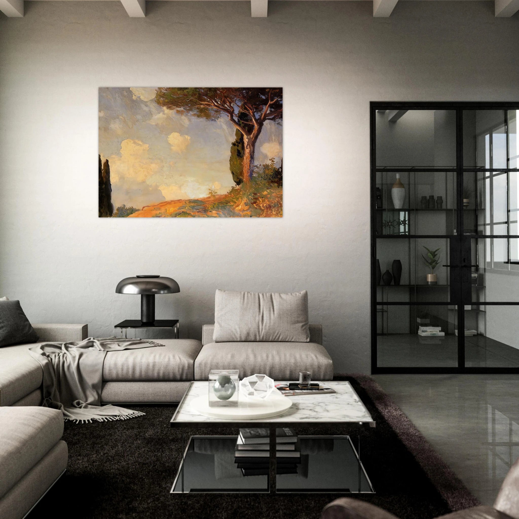 A Landscape Study at San Vigilio, Lake of Garda - John Singer Sargent Art Print - A0 (84.1 x 118.9  cm) / 33.1 × 46.8 inches | John Singer Sargent Poster | John Singer Sargent Prints