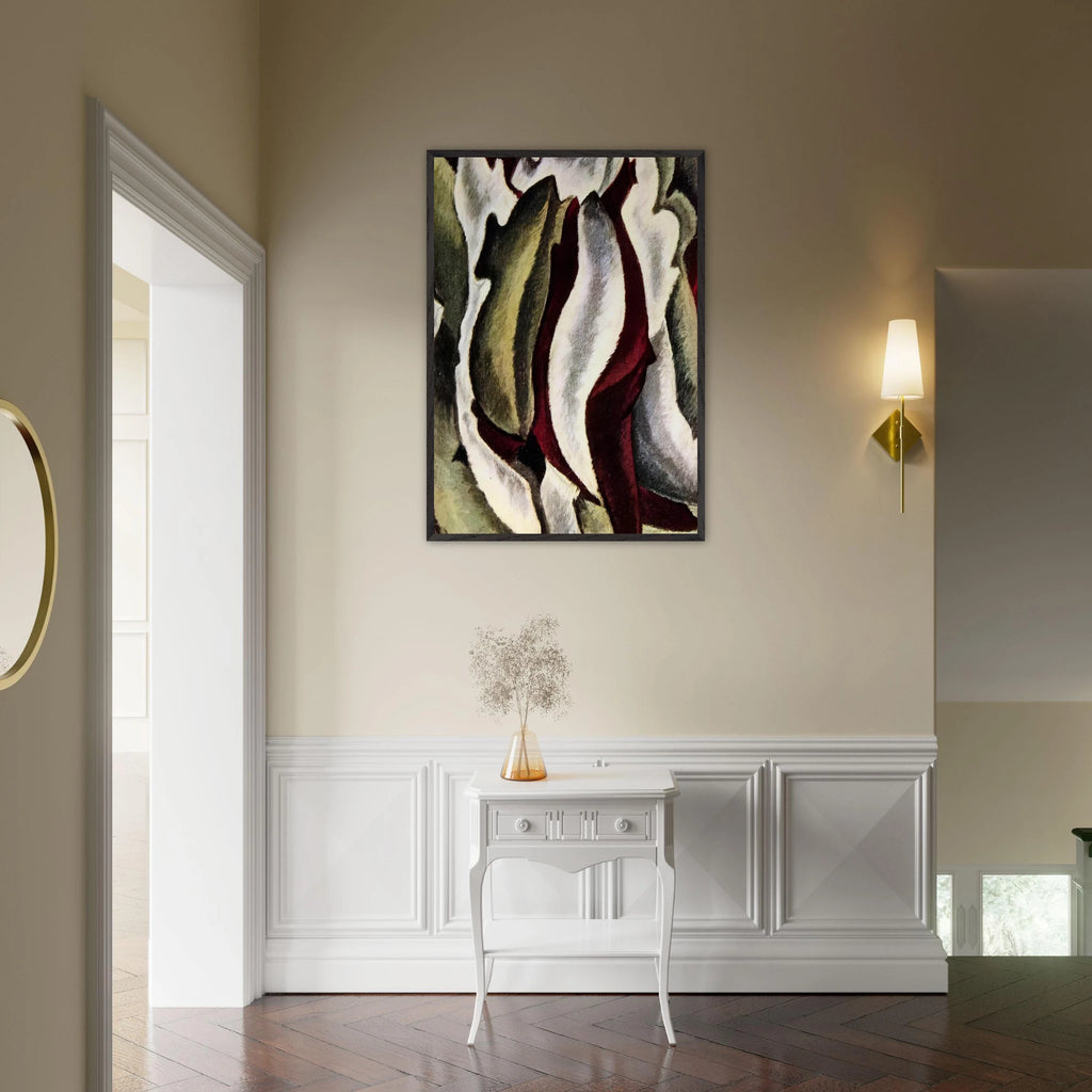 Based on Leaf Forms and Spaces - 1912 - Arthur Dove Framed Art Print - 70x100 cm / 28x40 inches | Arthur Dove Framed Poster | Arthur Dove Framed prints