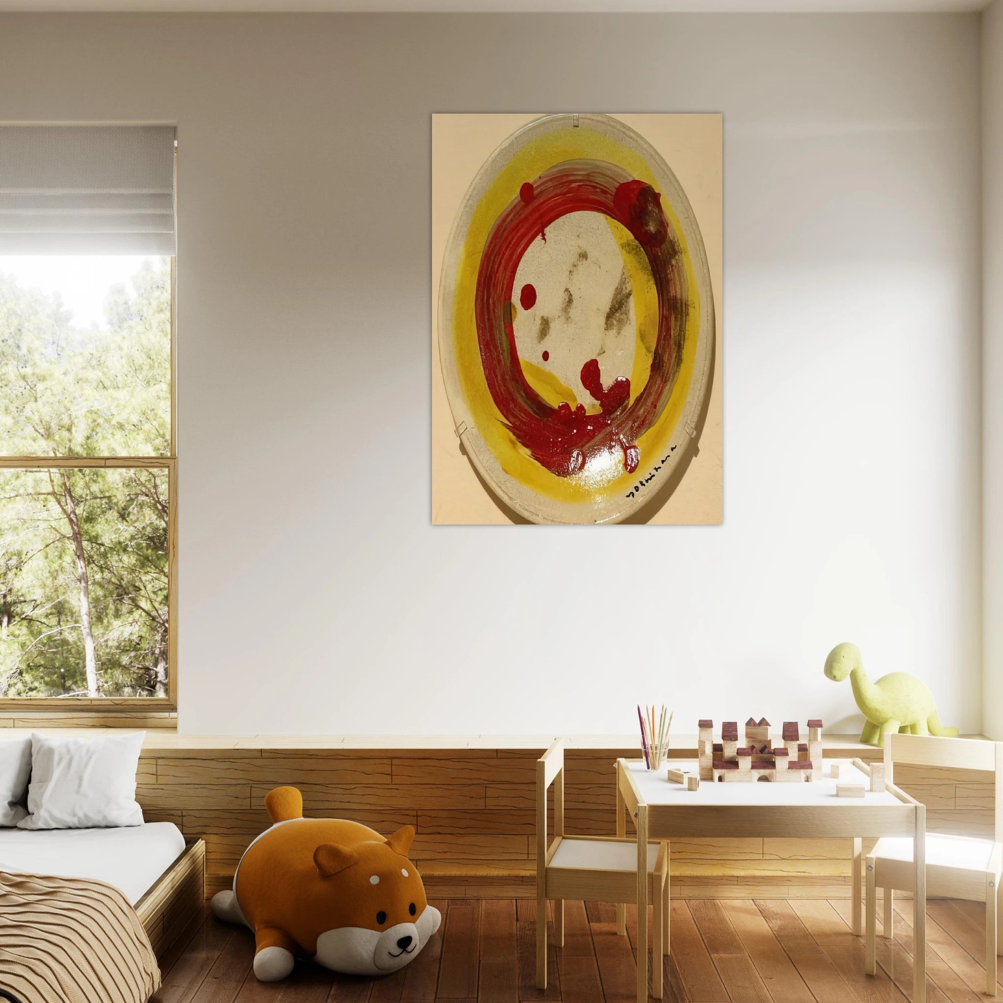 Circle - 1963 - Jiro Yoshihara Art Print - A0 (84.1 x 118.9  cm) / 33.1 × 46.8 inches | Jiro Yoshihara Poster | Jiro Yoshihara Prints