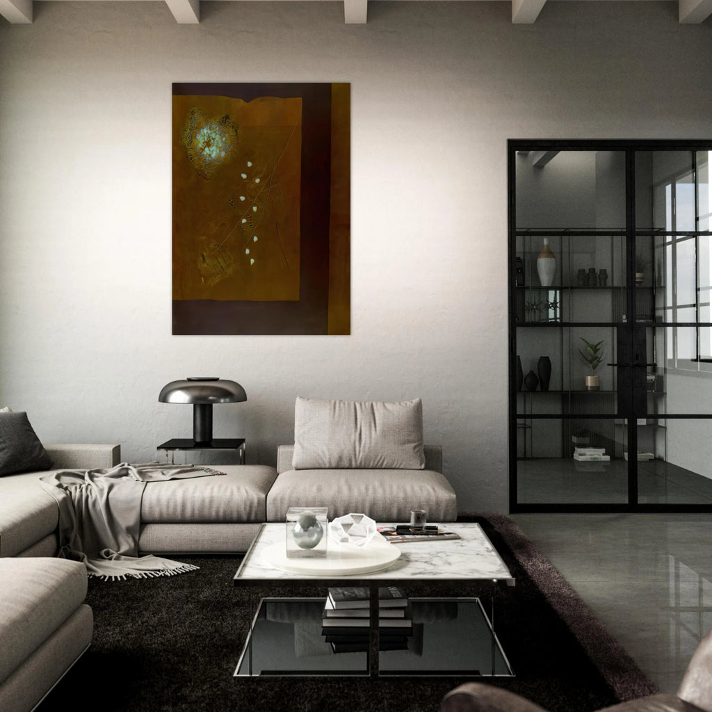 Brown Wall - 1971 - Hiroyuki Tajima Art Print - A0 (84.1 x 118.9  cm) / 33.1 × 46.8 inches | Hiroyuki Tajima Poster | Hiroyuki Tajima Prints