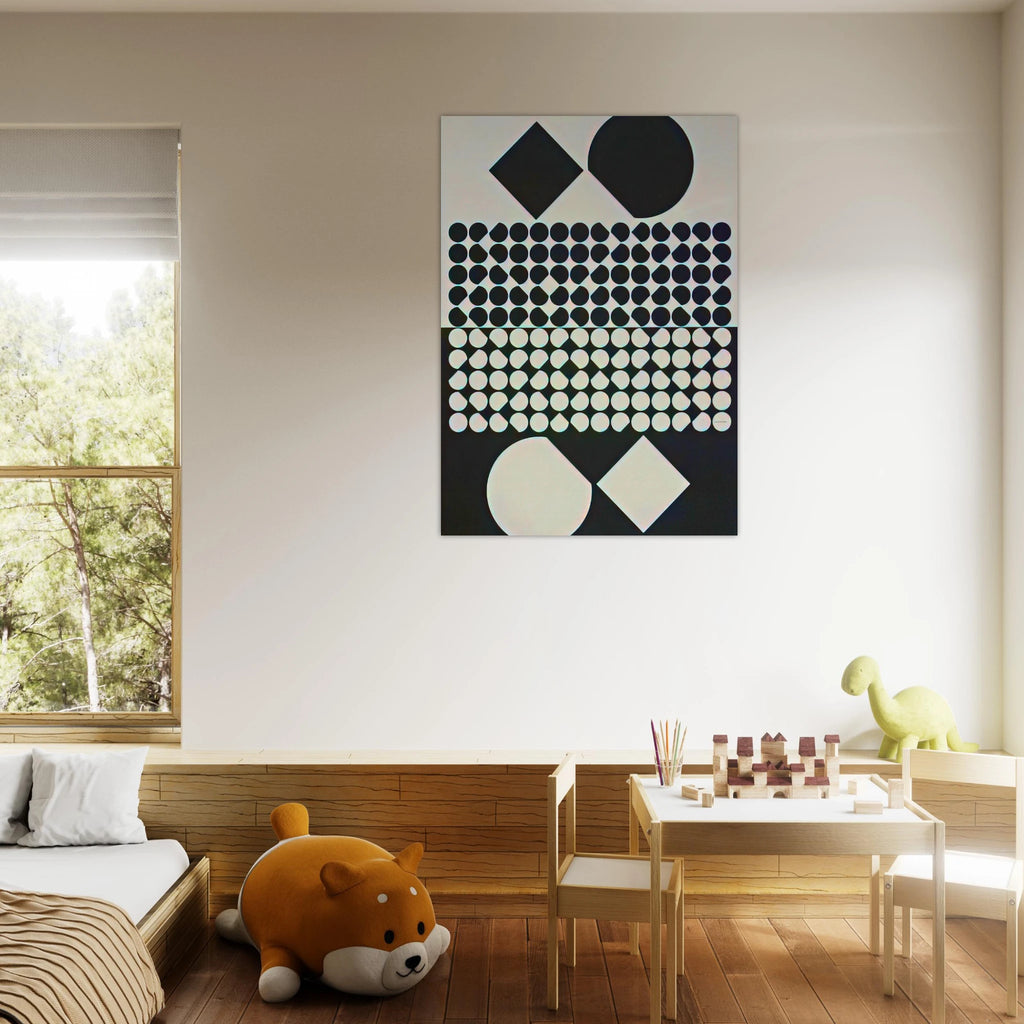 Cassiopée II NB - 1958 - Victor Vasarely Art Print - A0 (84.1 x 118.9  cm) / 33.1 × 46.8 inches | Victor Vasarely Poster | Victor Vasarely Prints