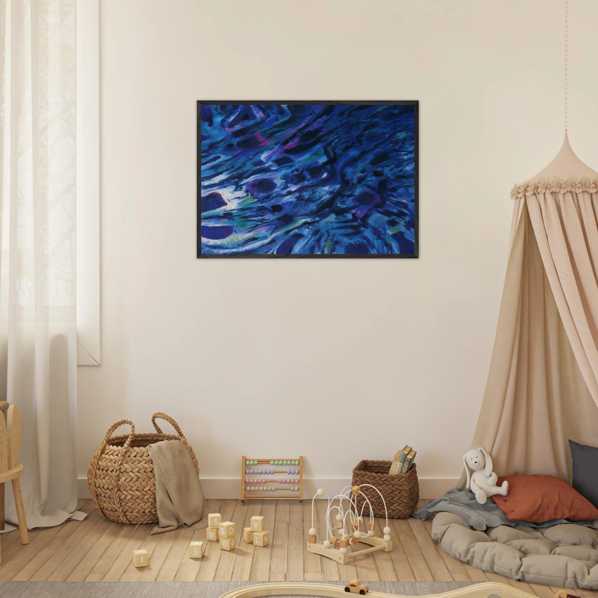 Eaux vives - 1979 - Alfred Manessier Framed Art Print - 70x100 cm / 28x40 inches | Alfred Manessier Framed Poster | Alfred Manessier Framed prints