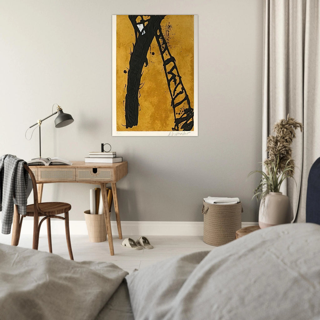 211990 - 1990 - Emil Schumacher Art Print - A0 (84.1 x 118.9  cm) / 33.1 × 46.8 inches | Emil Schumacher Poster | Emil Schumacher Prints