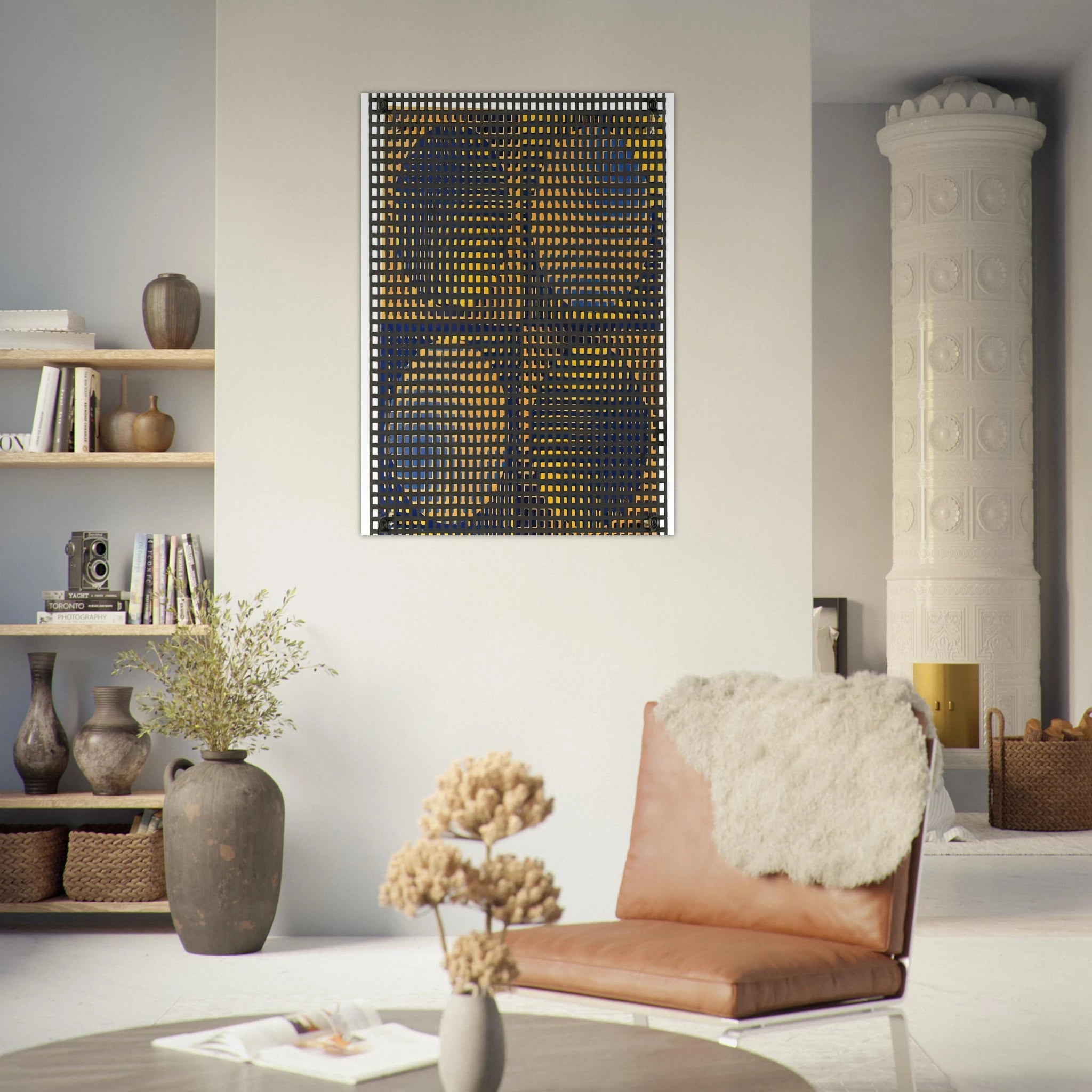 4 - cuadrados 4 - círculos - Op Art - Antonio Asis Art Print - A0 (84.1 x 118.9  cm) / 33.1 × 46.8 inches | Antonio Asis Poster | Antonio Asis Prints