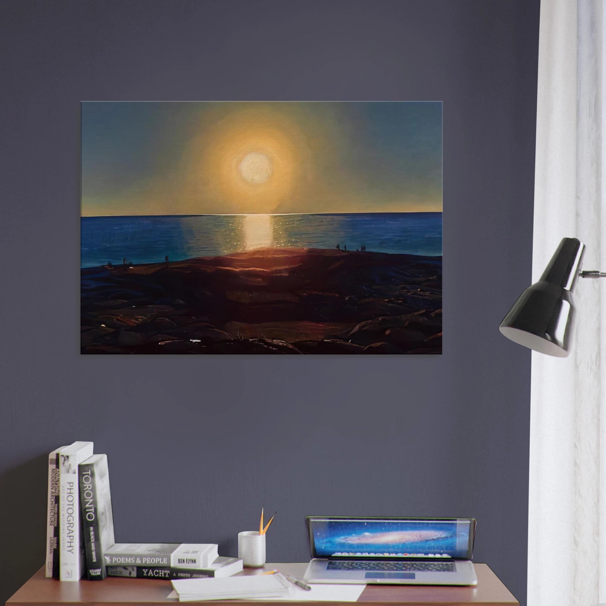 Calm and Free Maine Coast - Rockwell Kent Canvas - 70x100 cm / 28x40 inches | Rockwell Kent Wrapped Canvas | Rockwell Kent Wall Art