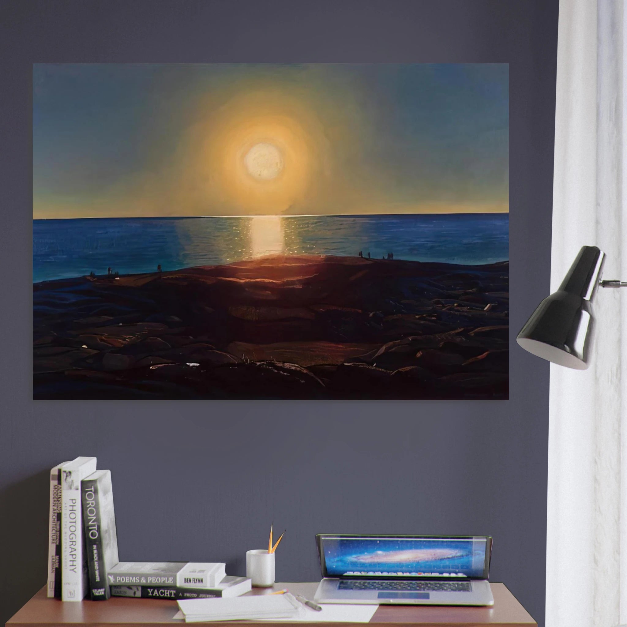 Calm and Free Maine Coast - Rockwell Kent Art Print - A0 (84.1 x 118.9  cm) / 33.1 × 46.8 inches | Rockwell Kent Poster | Rockwell Kent Prints