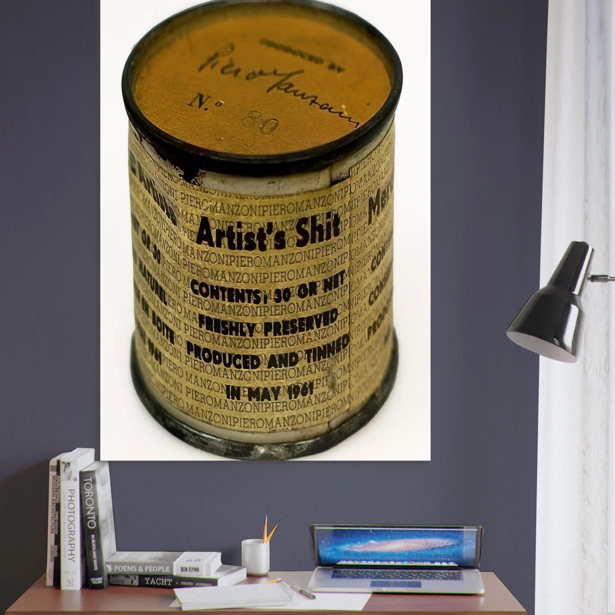 Artist's Shit - Piero Manzoni Art Print - A0 (84.1 x 118.9  cm) / 33.1 × 46.8 inches | Piero Manzoni Poster | Piero Manzoni Prints