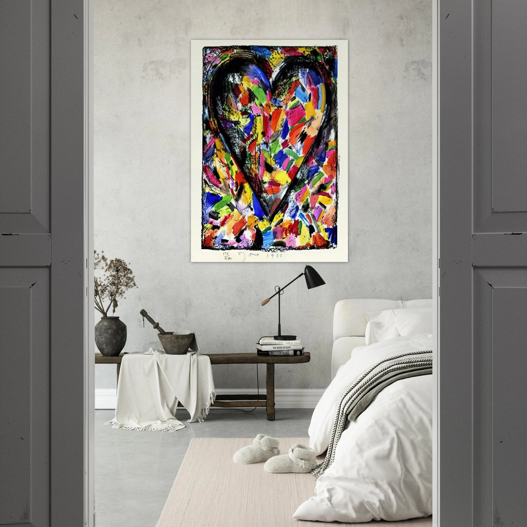 CONFETTI HEART 1985 - Jim Dine Art Print - A0 (84.1 x 118.9  cm) / 33.1 × 46.8 inches | Jim Dine Poster | Jim Dine Prints