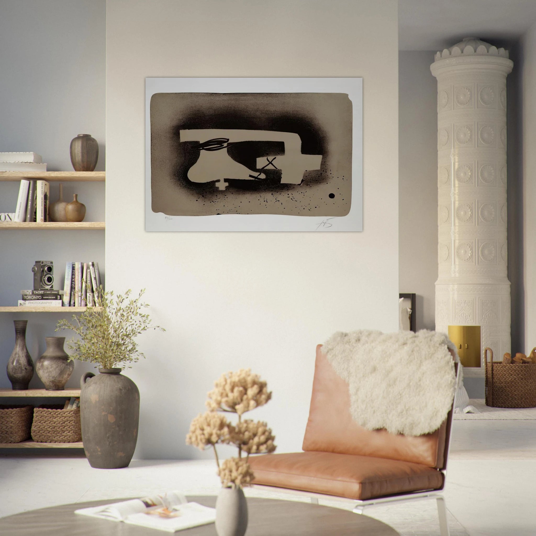 ERINNERUNGEN I 1988 - Antoni Tapies Art Print - A0 (84.1 x 118.9  cm) / 33.1 × 46.8 inches | Antoni Tapies Poster | Antoni Tapies Prints