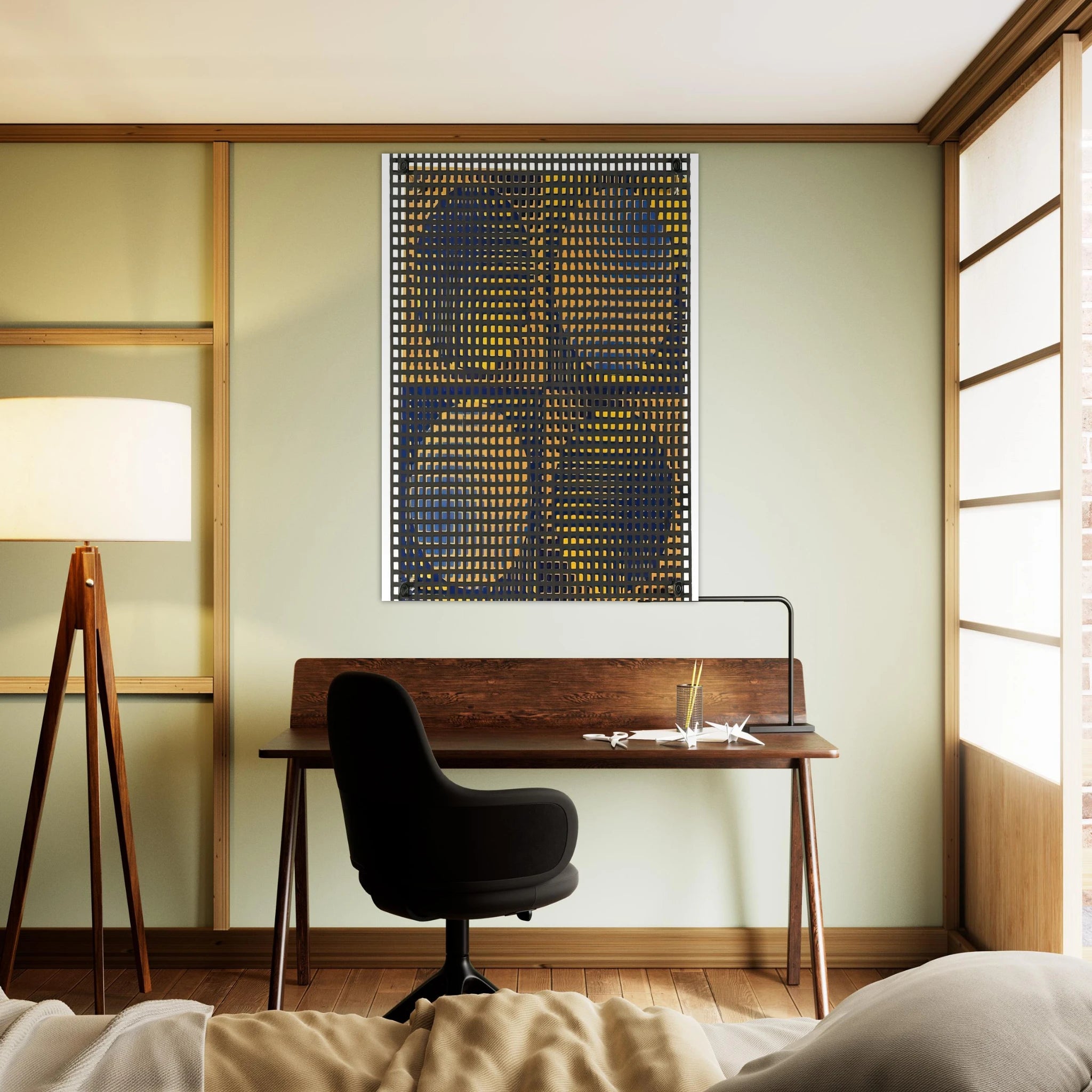 4 - cuadrados 4 - círculos - Op Art - Antonio Asis Art Print - A0 (84.1 x 118.9  cm) / 33.1 × 46.8 inches | Antonio Asis Poster | Antonio Asis Prints