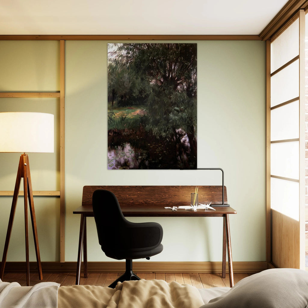 A Backwater at Wargrave - John Singer Sargent Art Print - A0 (84.1 x 118.9  cm) / 33.1 × 46.8 inches | John Singer Sargent Poster | John Singer Sargent Prints